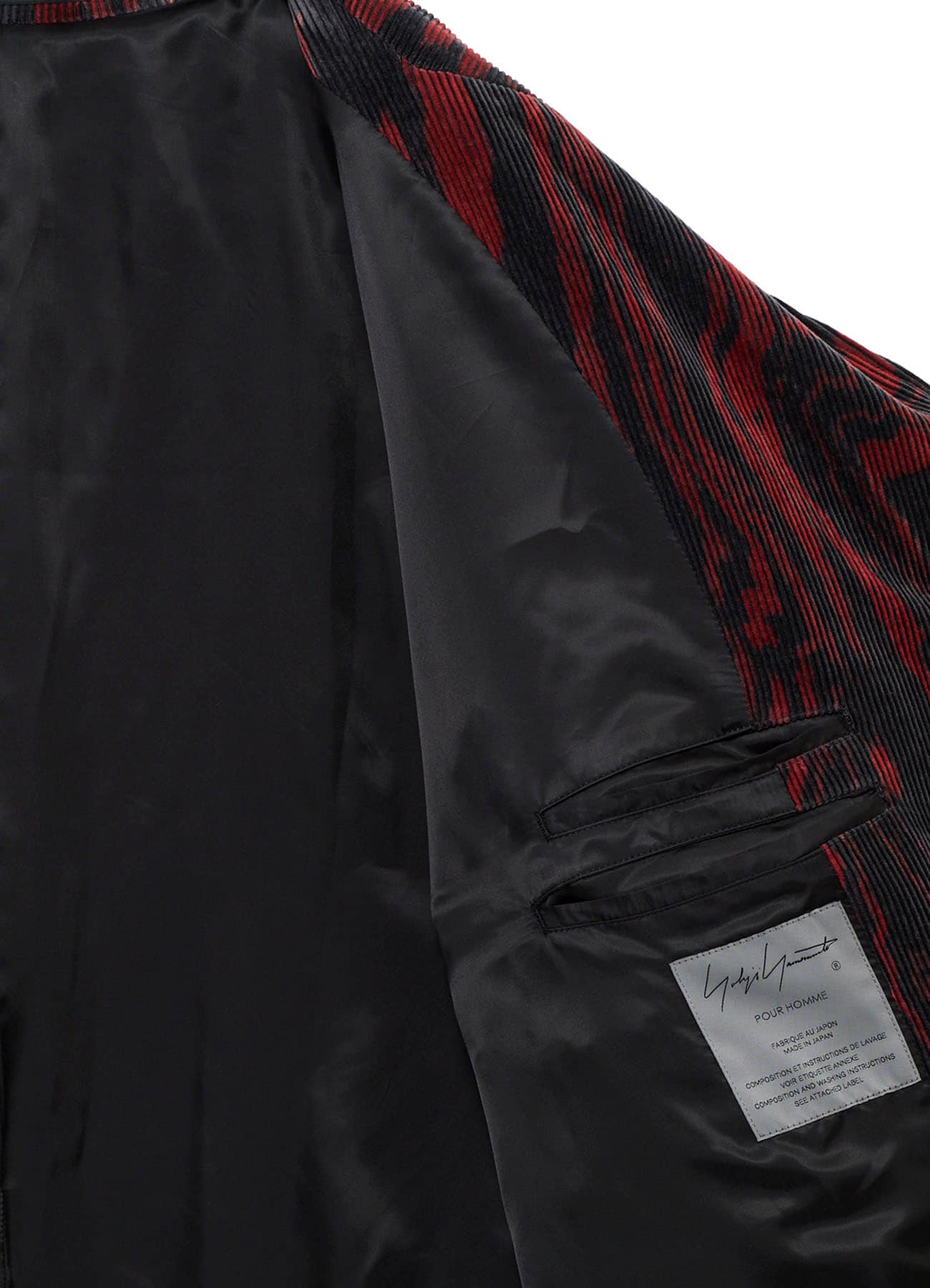 <PIECE UNIQUE>C/RY CORDUROY INK MARBLING DYED PADDED JACKET
