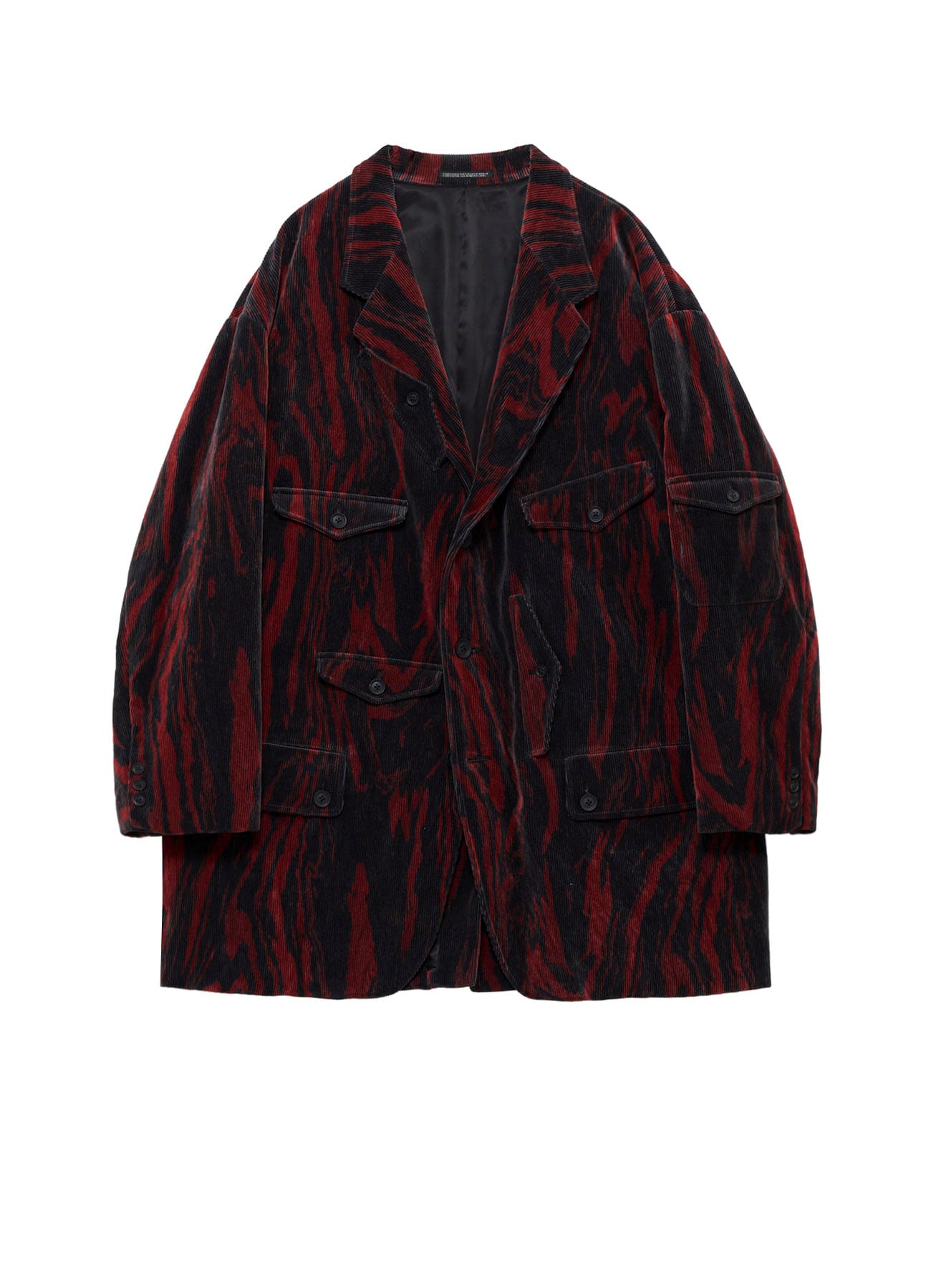<PIECE UNIQUE>C/RY CORDUROY INK MARBLING DYED PADDED JACKET