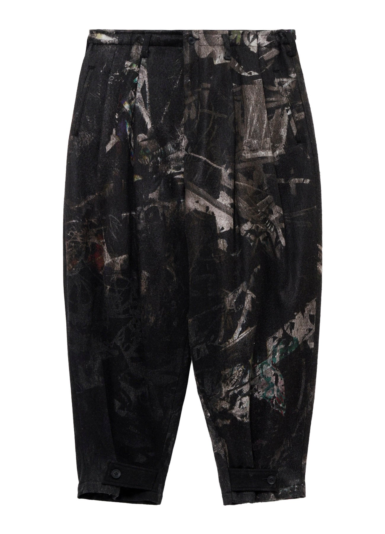 <PIECE UNIQUE>G HERRINGBONE PRINT PANTS