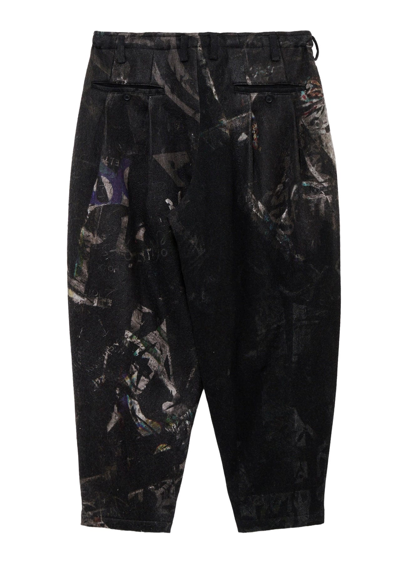 <PIECE UNIQUE>G HERRINGBONE PRINT PANTS