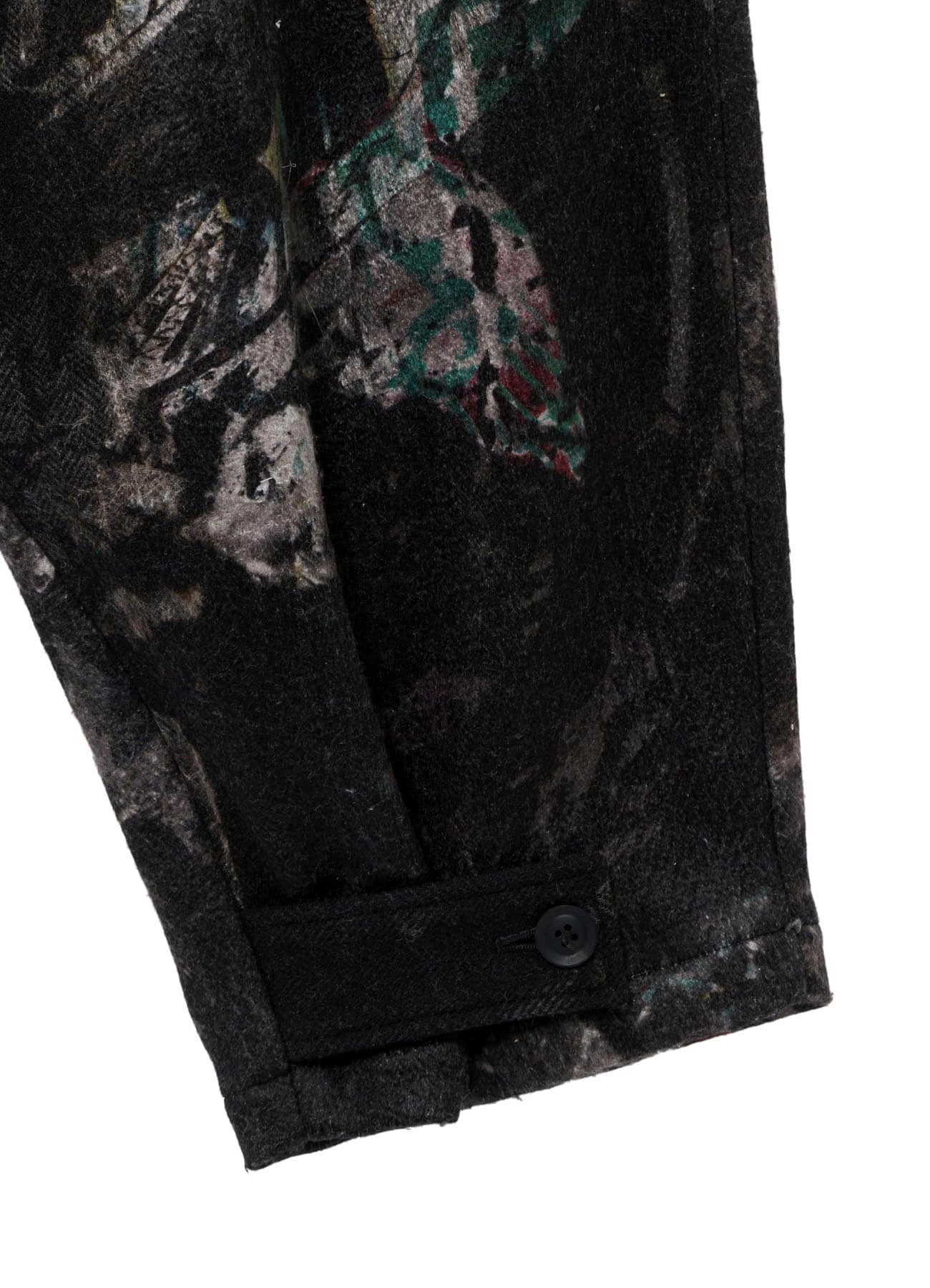 <PIECE UNIQUE>G HERRINGBONE PRINT PANTS