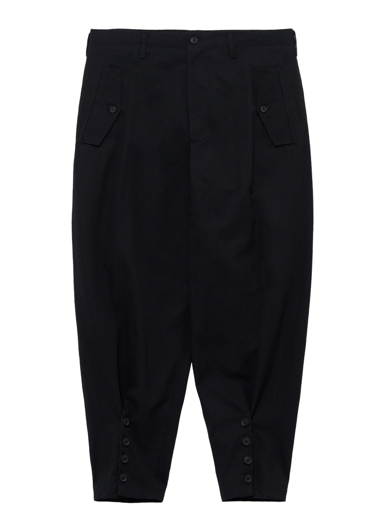 <PIECE UNIQUE>C/CANVAS HEM SLIT BUTTON PANTS