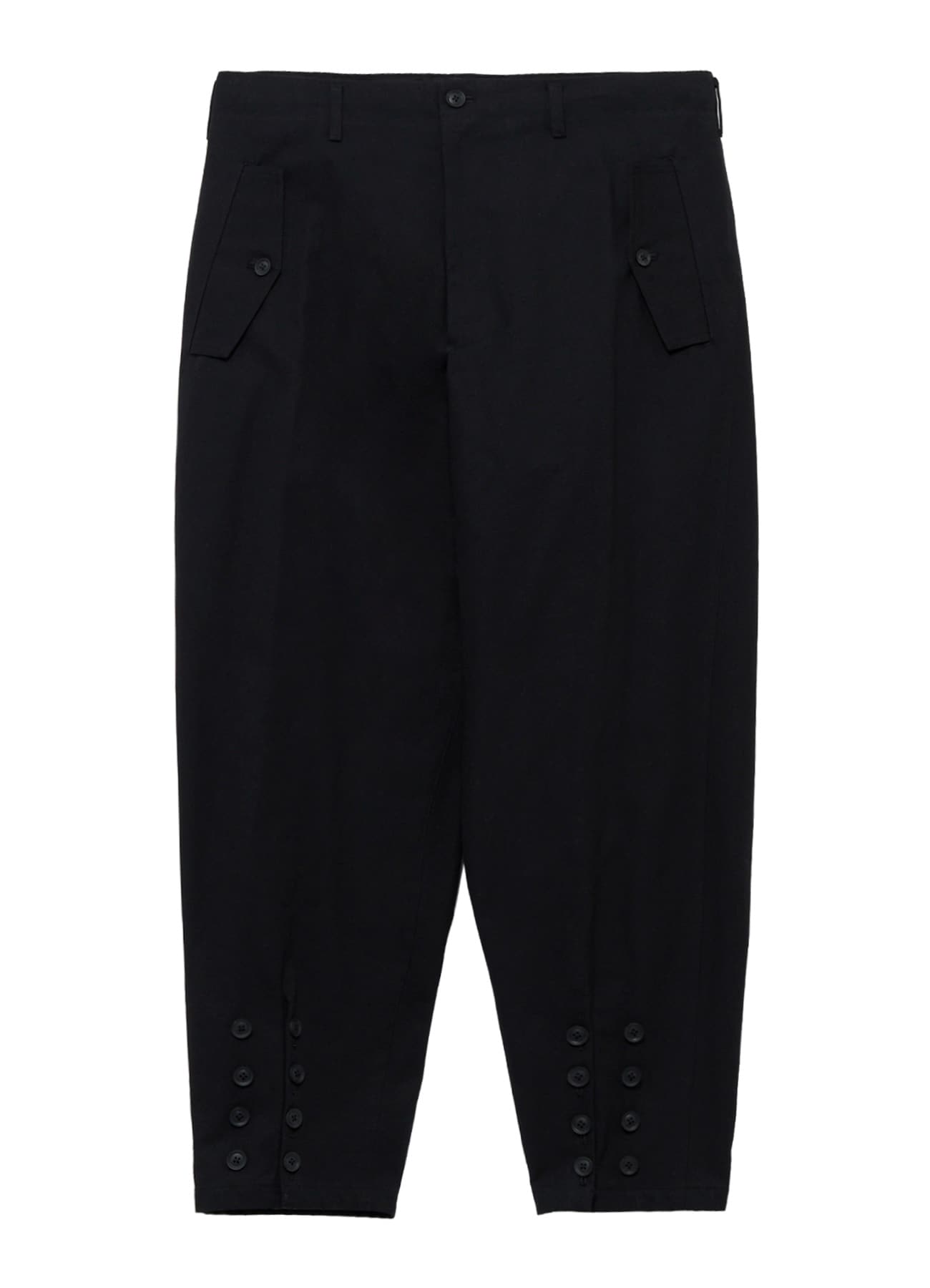 <PIECE UNIQUE>C/CANVAS HEM SLIT BUTTON PANTS