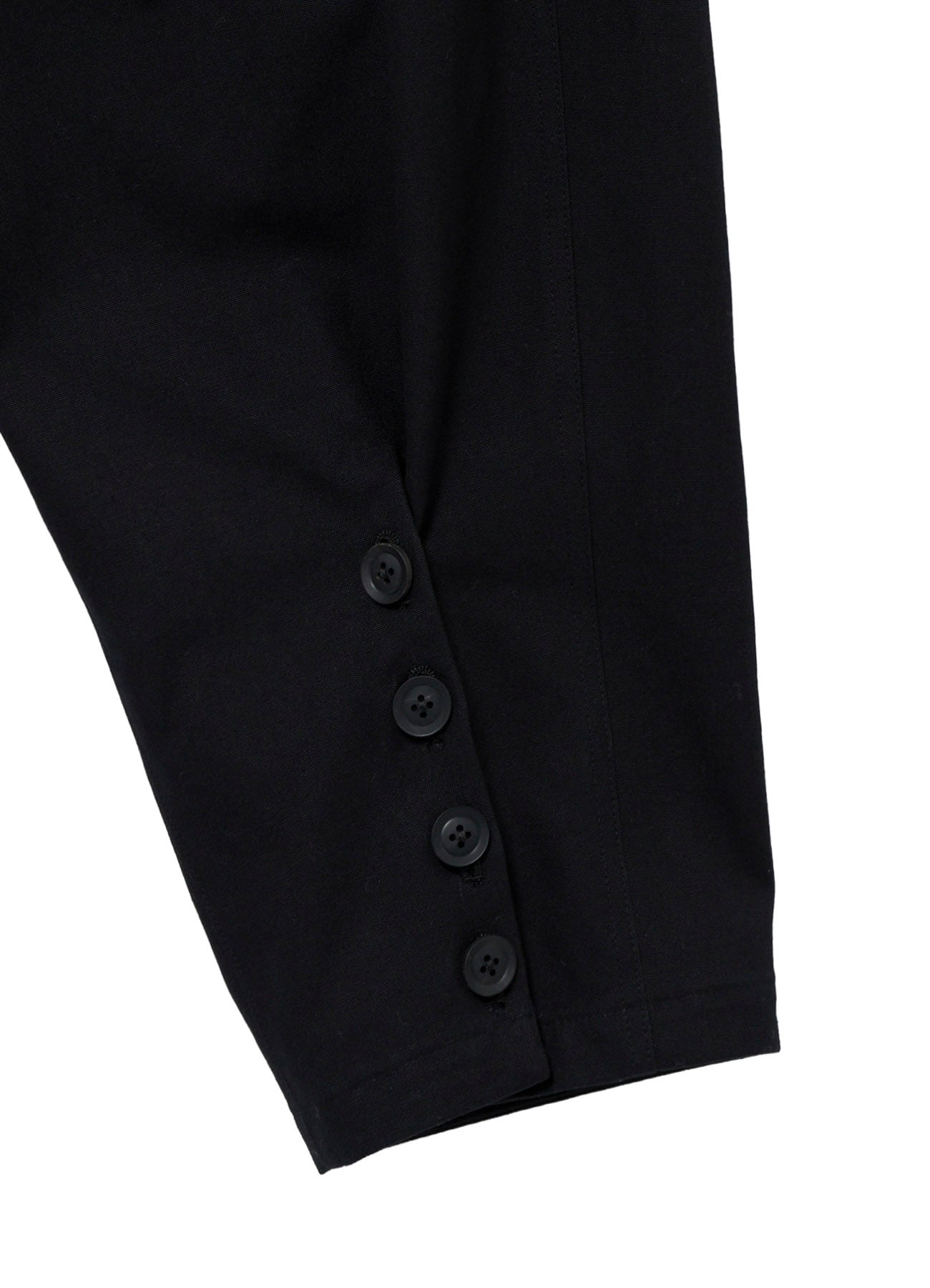 <PIECE UNIQUE>C/CANVAS HEM SLIT BUTTON PANTS
