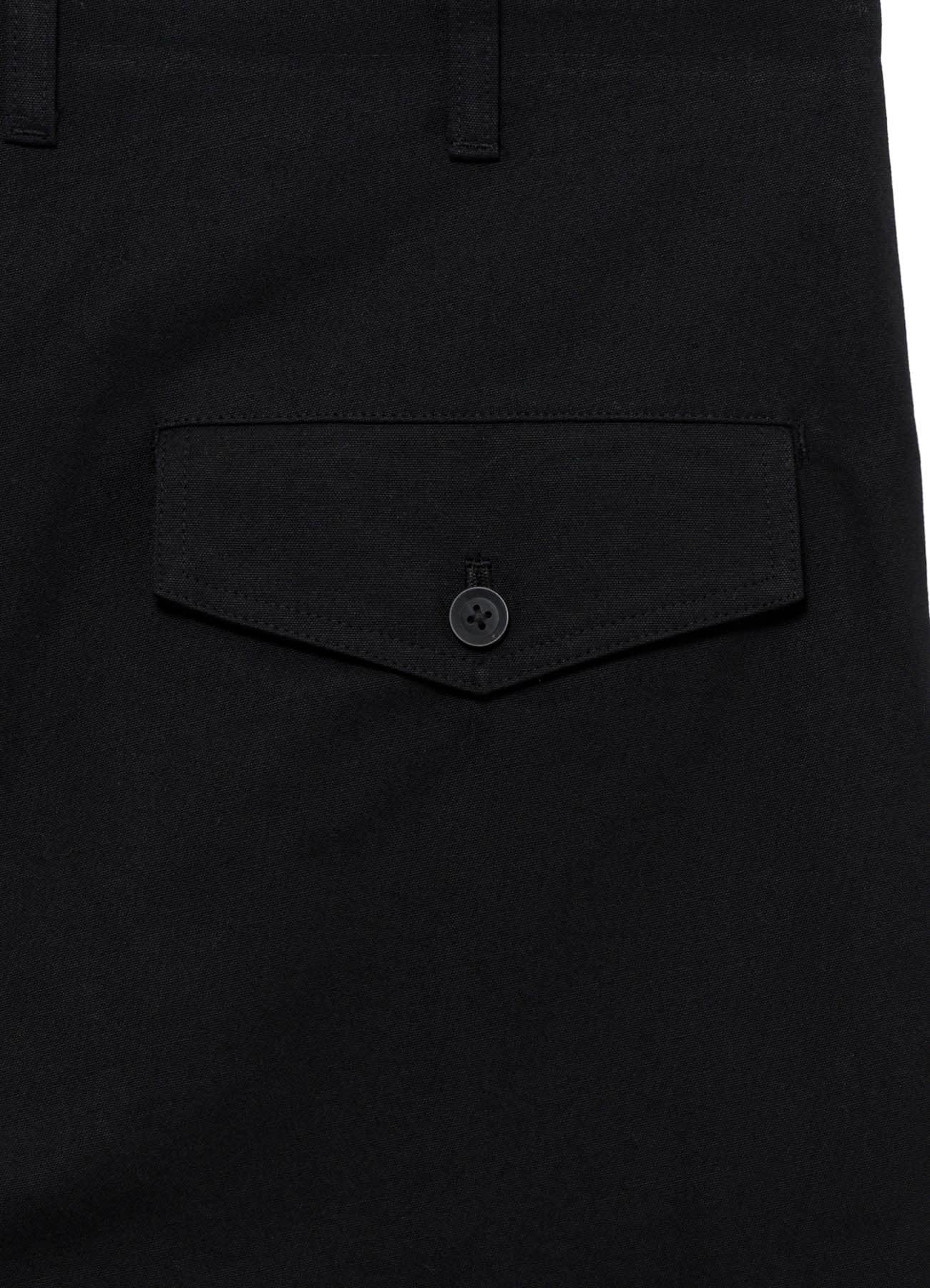 <PIECE UNIQUE>C/CANVAS HEM SLIT BUTTON PANTS