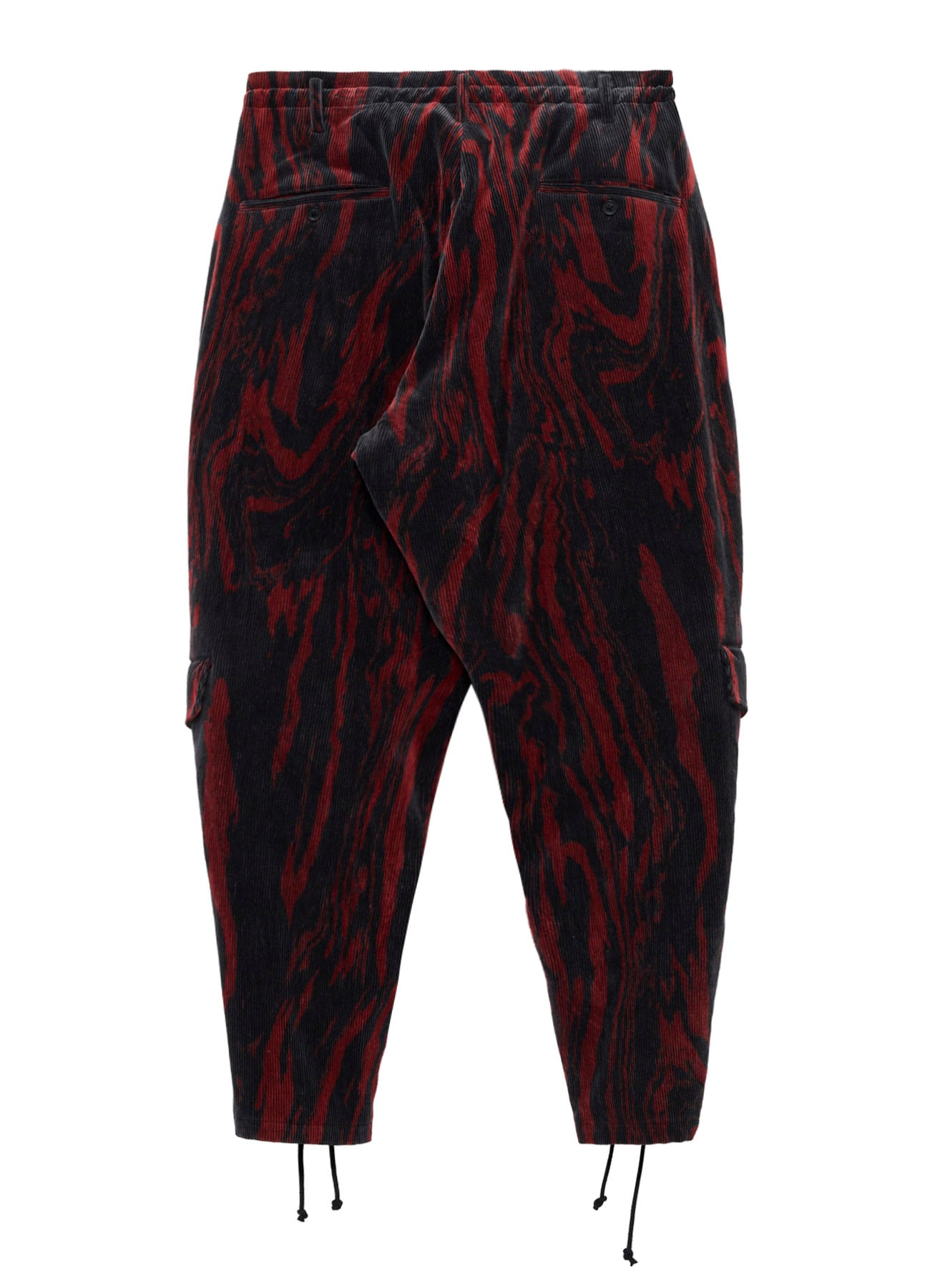 <PIECE UNIQUE>C/RY CORDUROY INK MARBLING DYED LACE UP PANTS