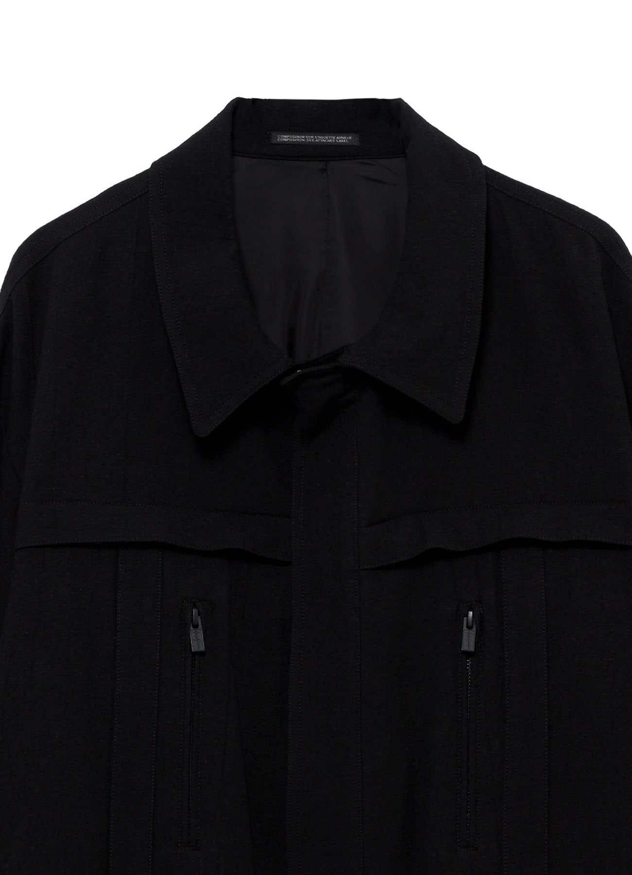 <PIECE UNIQUE>C/BAMBOO TWILL YOEK PANEL BLOUSON