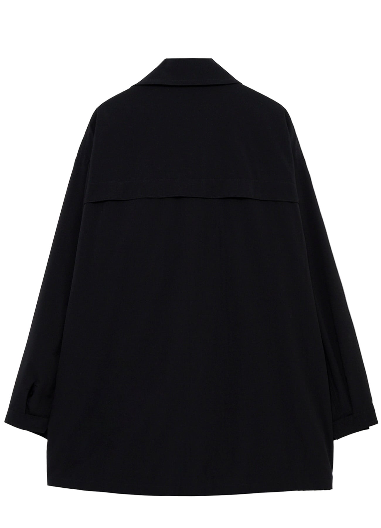 <PIECE UNIQUE>PE TAFFETA YOKE CHIN TAB BLOUSON