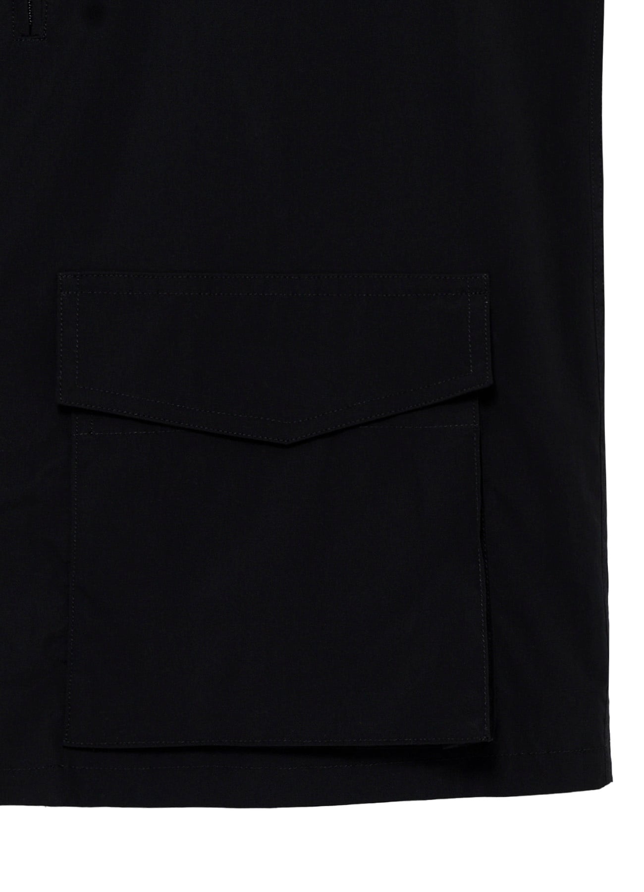 <PIECE UNIQUE>PE TAFFETA YOKE CHIN TAB BLOUSON
