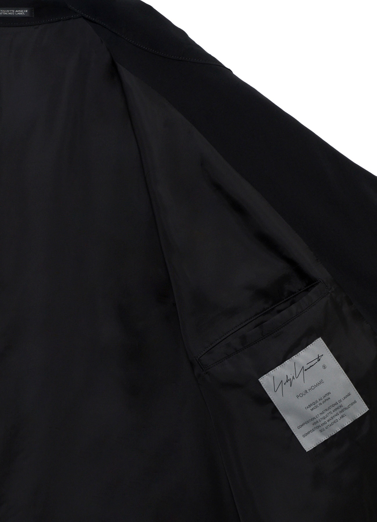 <PIECE UNIQUE>PE TAFFETA YOKE CHIN TAB BLOUSON
