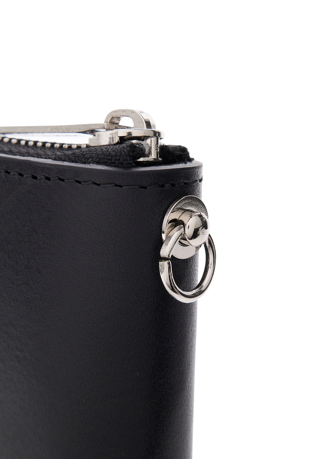 UNFINISHED LEATHER ZIP WALLET S