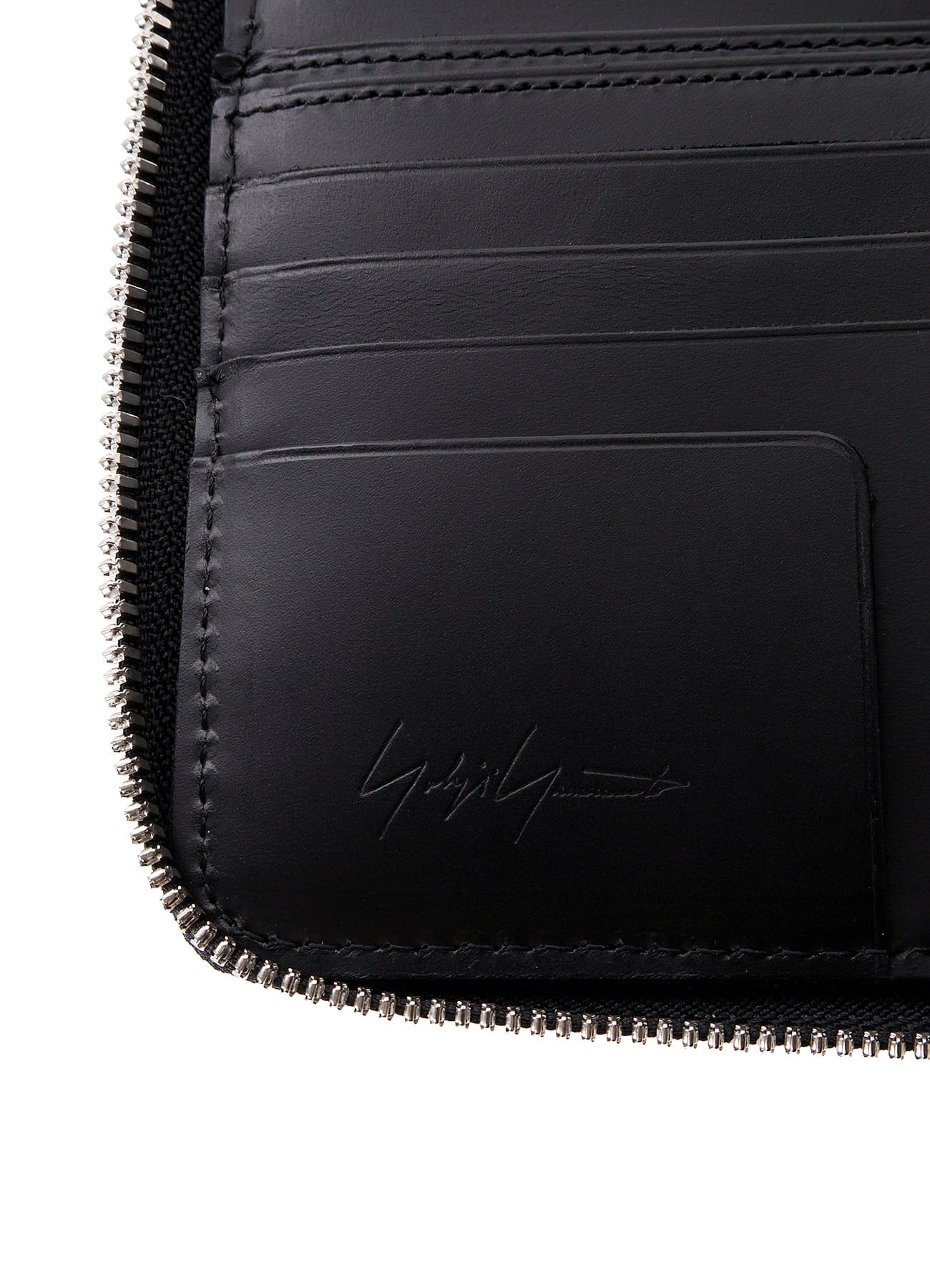 UNFINISHED LEATHER ZIP WALLET S