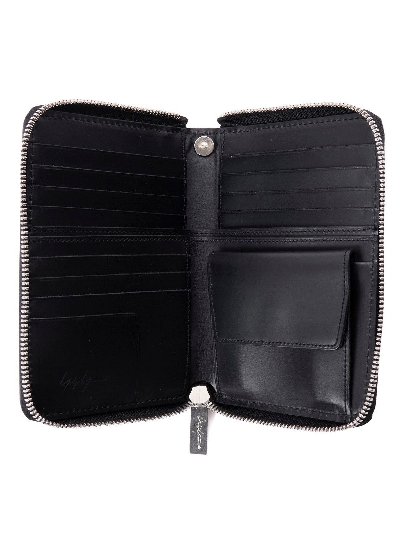 UNFINISHED LEATHER ZIP WALLET S