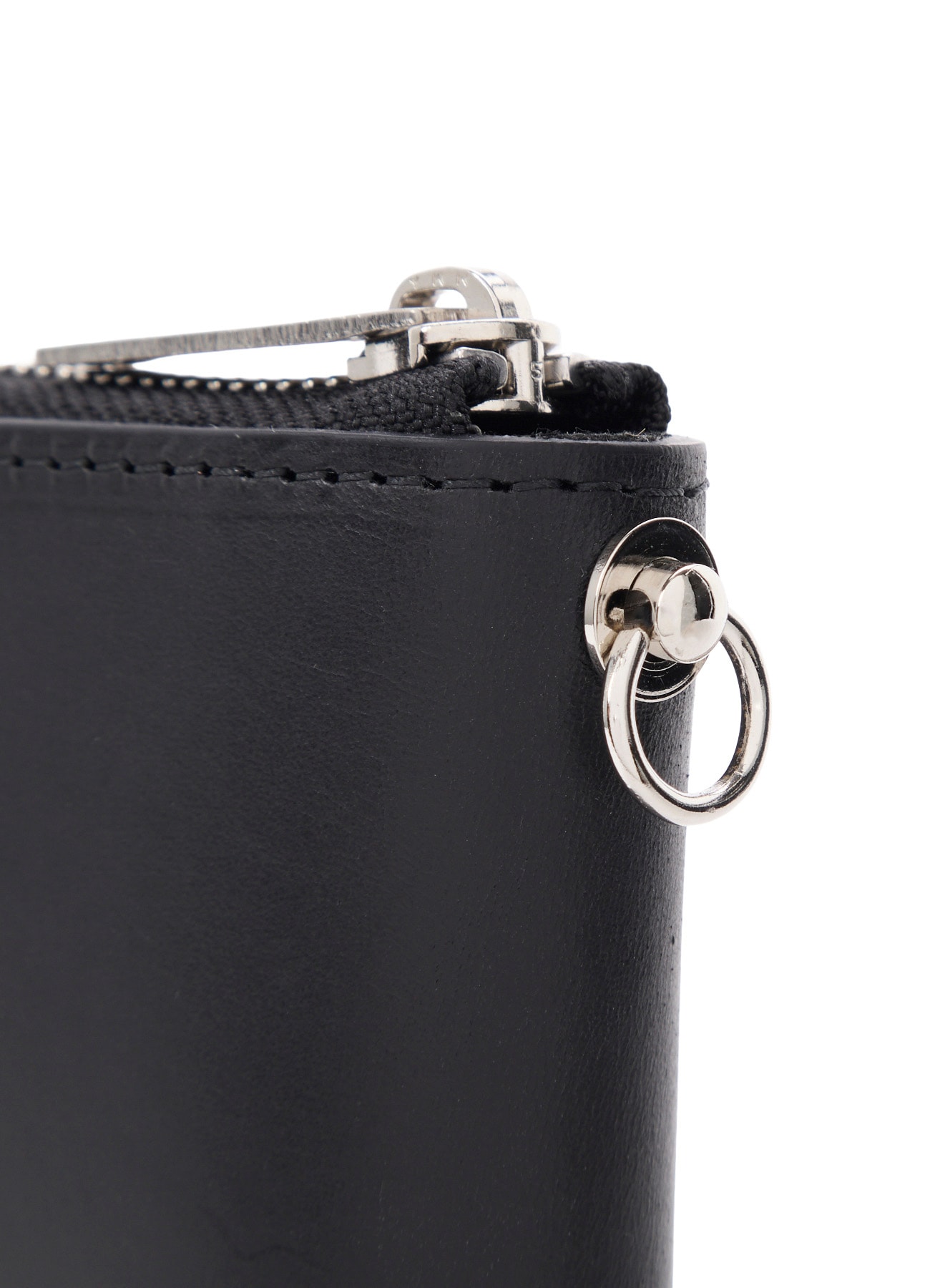 UNFINISHED LEATHER ZIP WALLET L