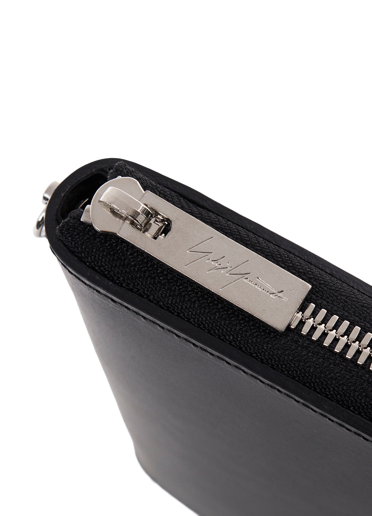 UNFINISHED LEATHER ZIP WALLET L