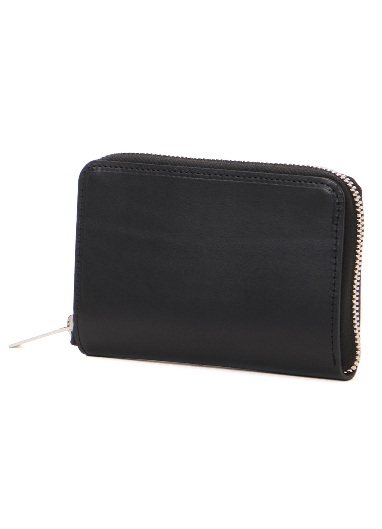 UNFINISHED LEATHER COMPACT ZIP WALLET
