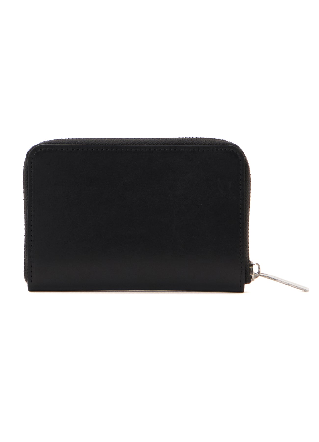 UNFINISHED LEATHER COMPACT ZIP WALLET