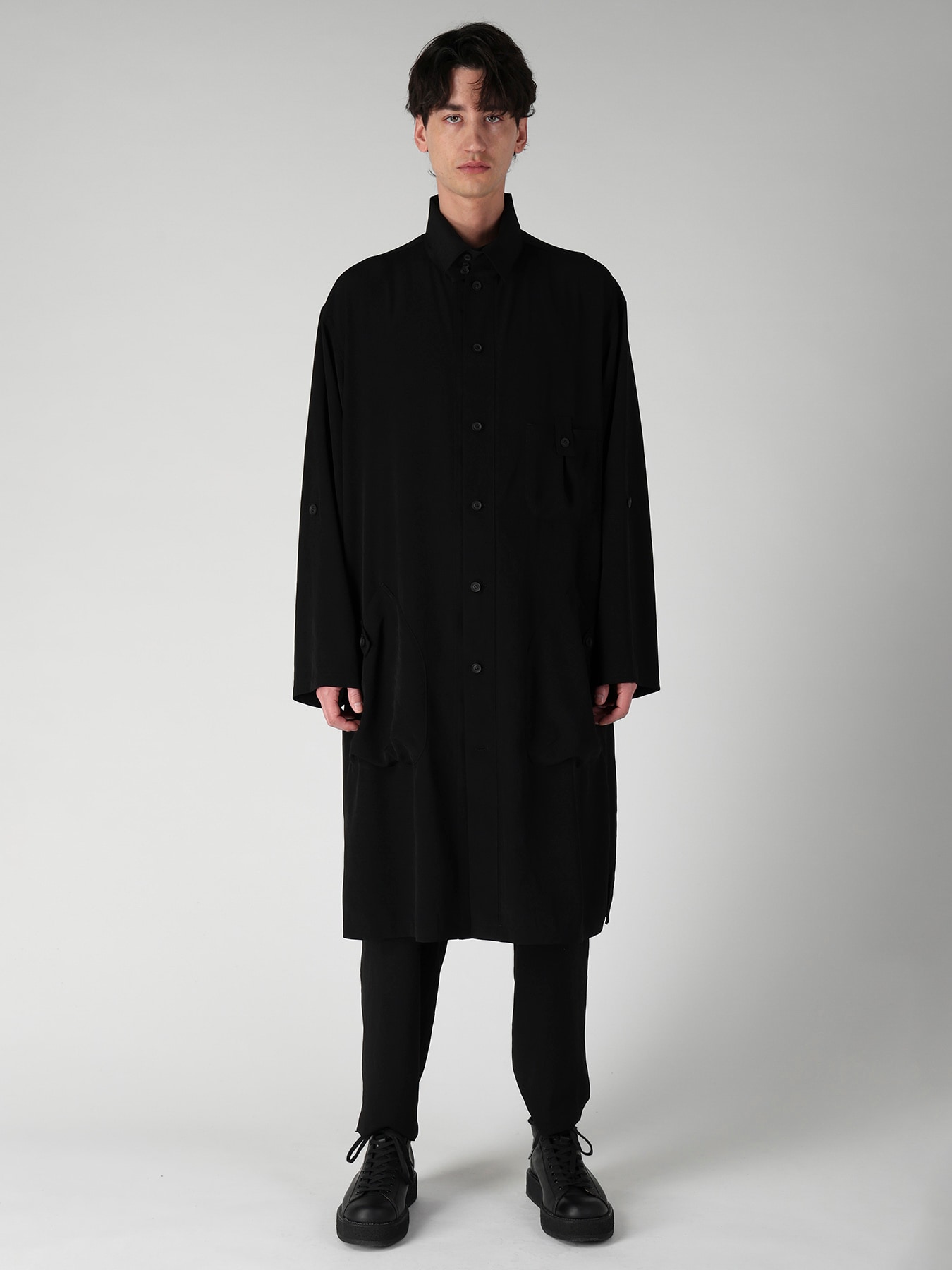 TA TUXEDO STAND COLLAR SHIRT
