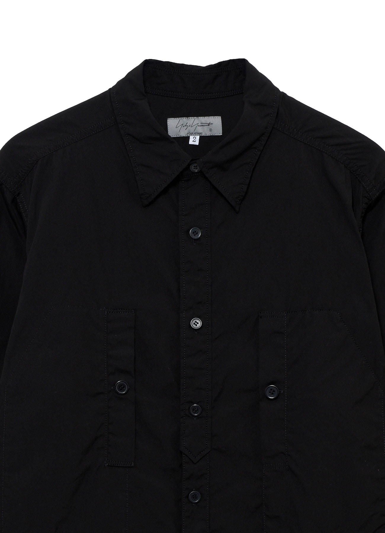 CHAIN STITCH BROAD ROUND HEM BLOUSE