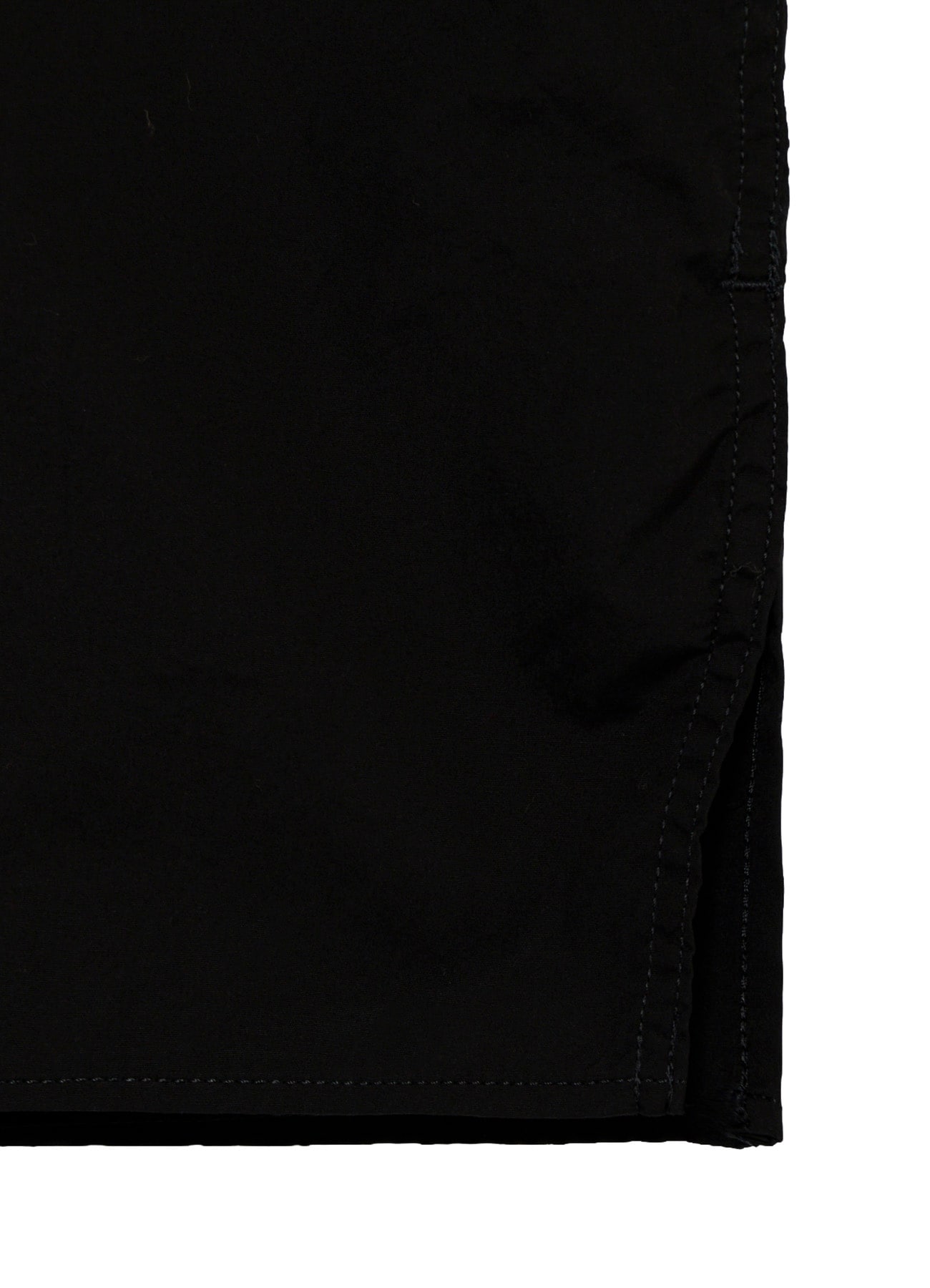 CHAIN STITCH BROAD OPEN COLLAR SHOULDER SLIT BLOUSE