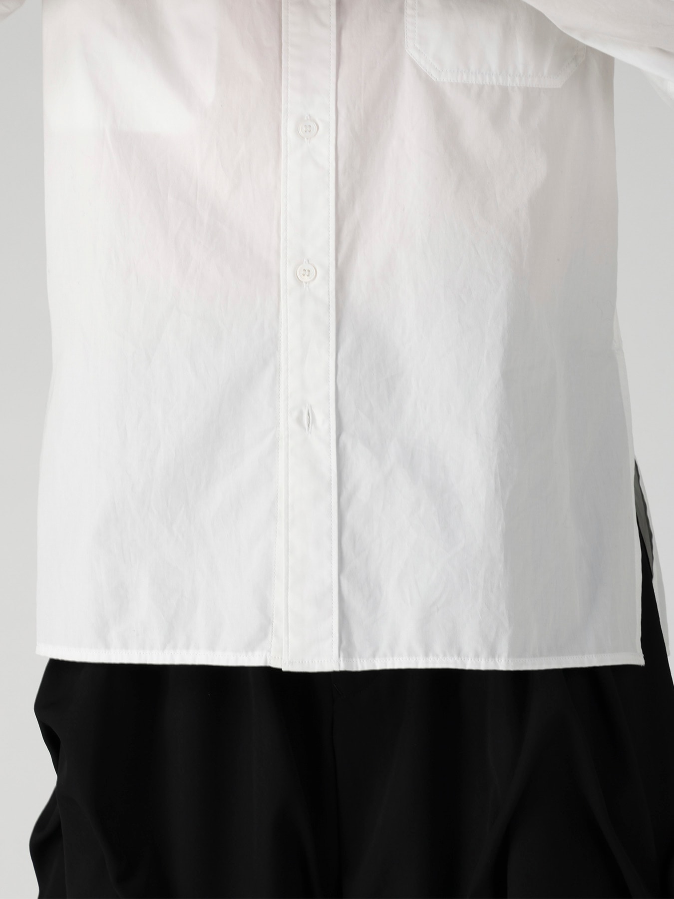 CHAIN STITCH BROAD DOUBLE COLLAR BLOUSE