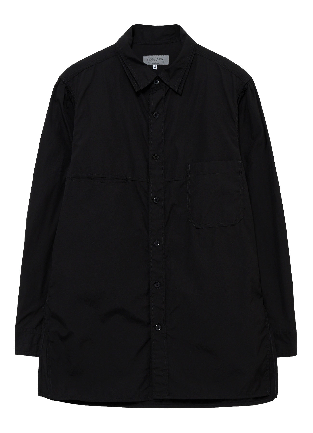 CHAIN STITCH BROAD DOUBLE COLLAR BLOUSE