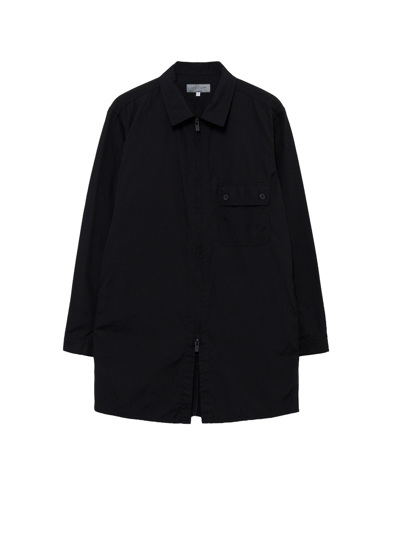CHAIN STITCH BROAD ZIPPER OPEN BLOUSE