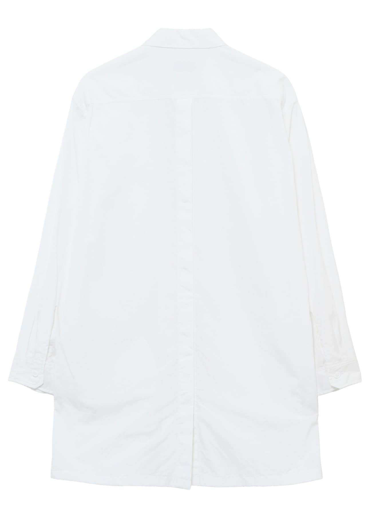 CHAIN STITCH BROAD BACK SIDE OPEN GATHER BLOUSE