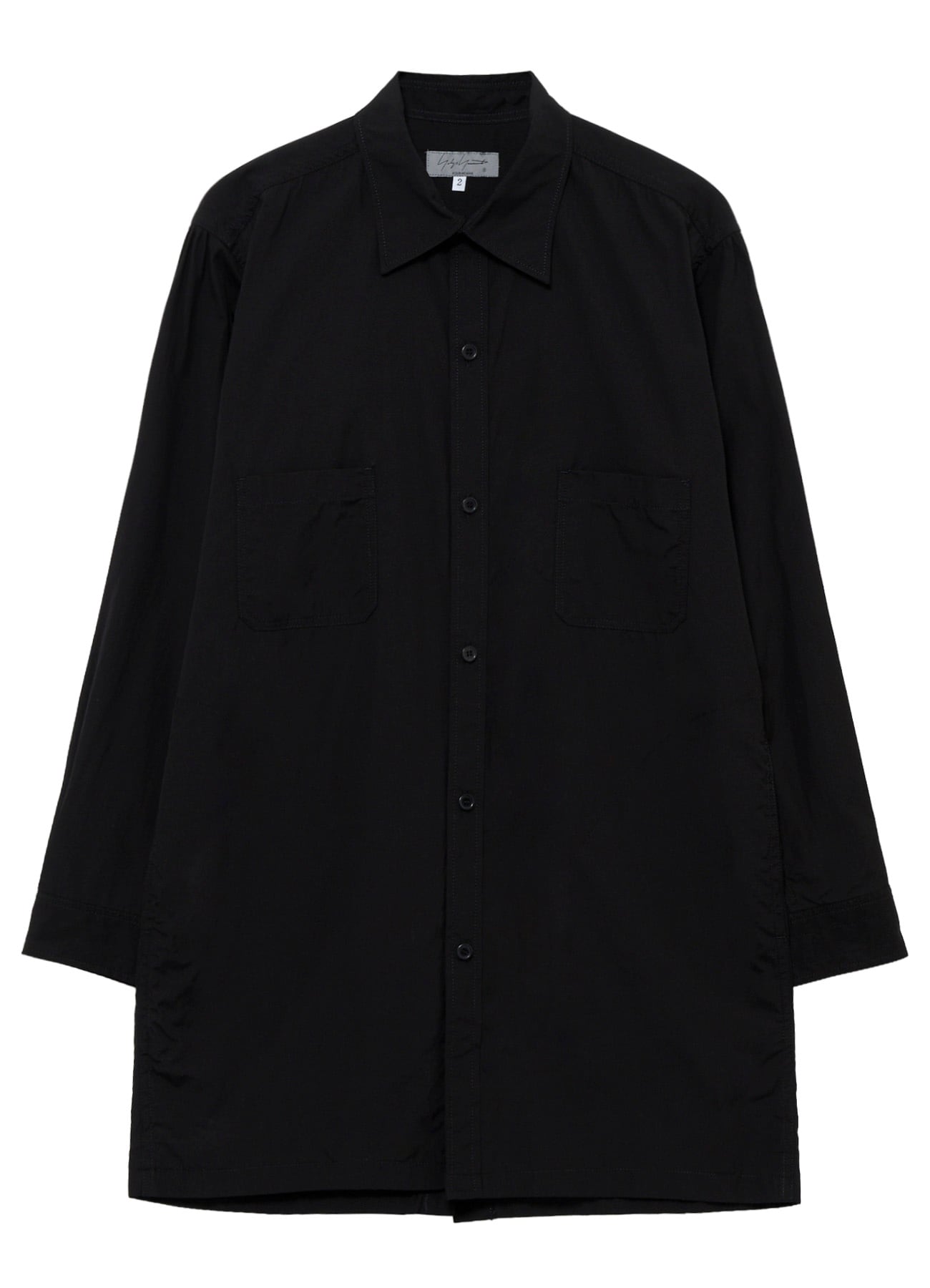CHAIN STITCH BROAD BACK SIDE OPEN GATHER BLOUSE