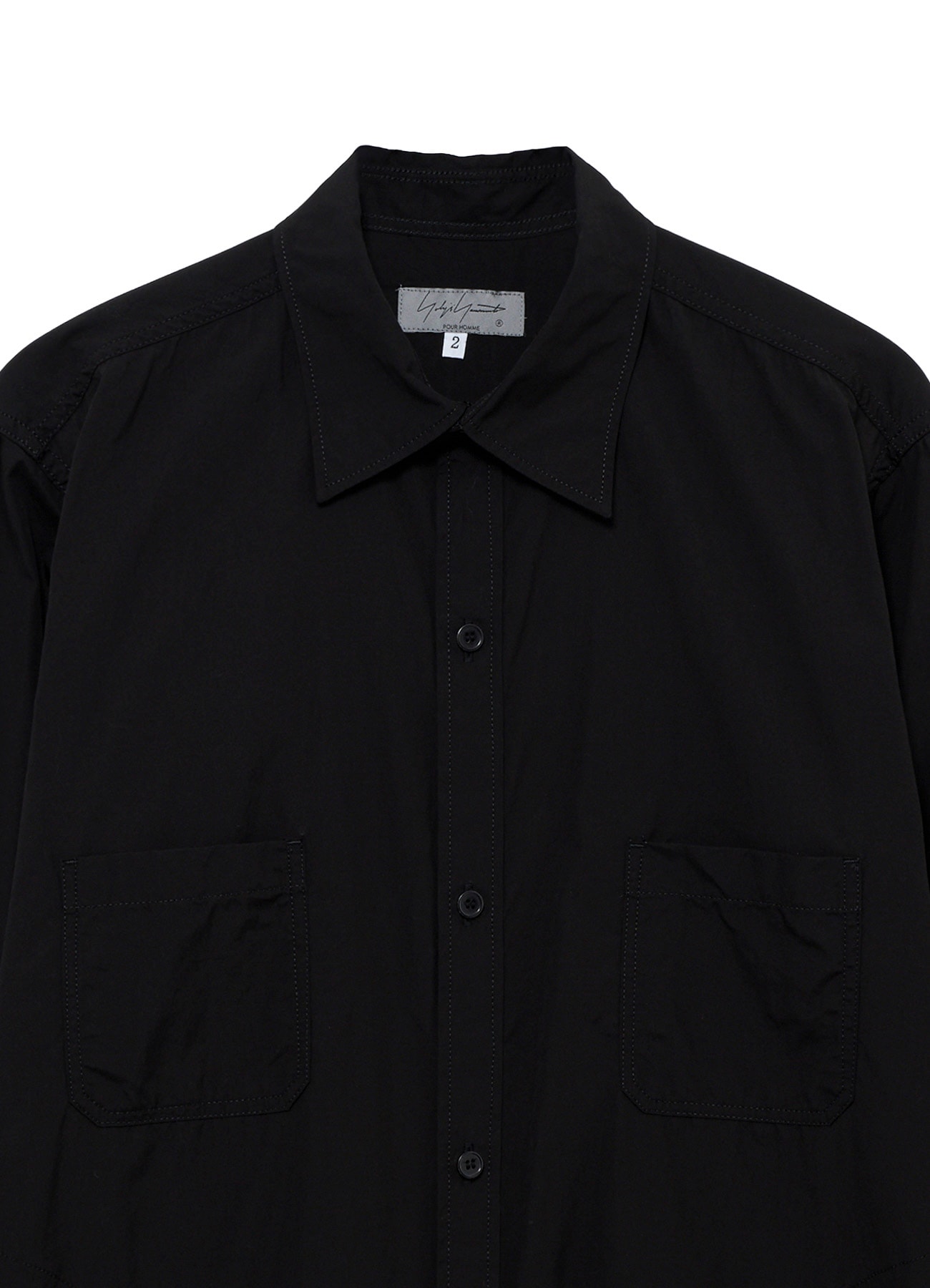 CHAIN STITCH BROAD BACK SIDE OPEN GATHER BLOUSE
