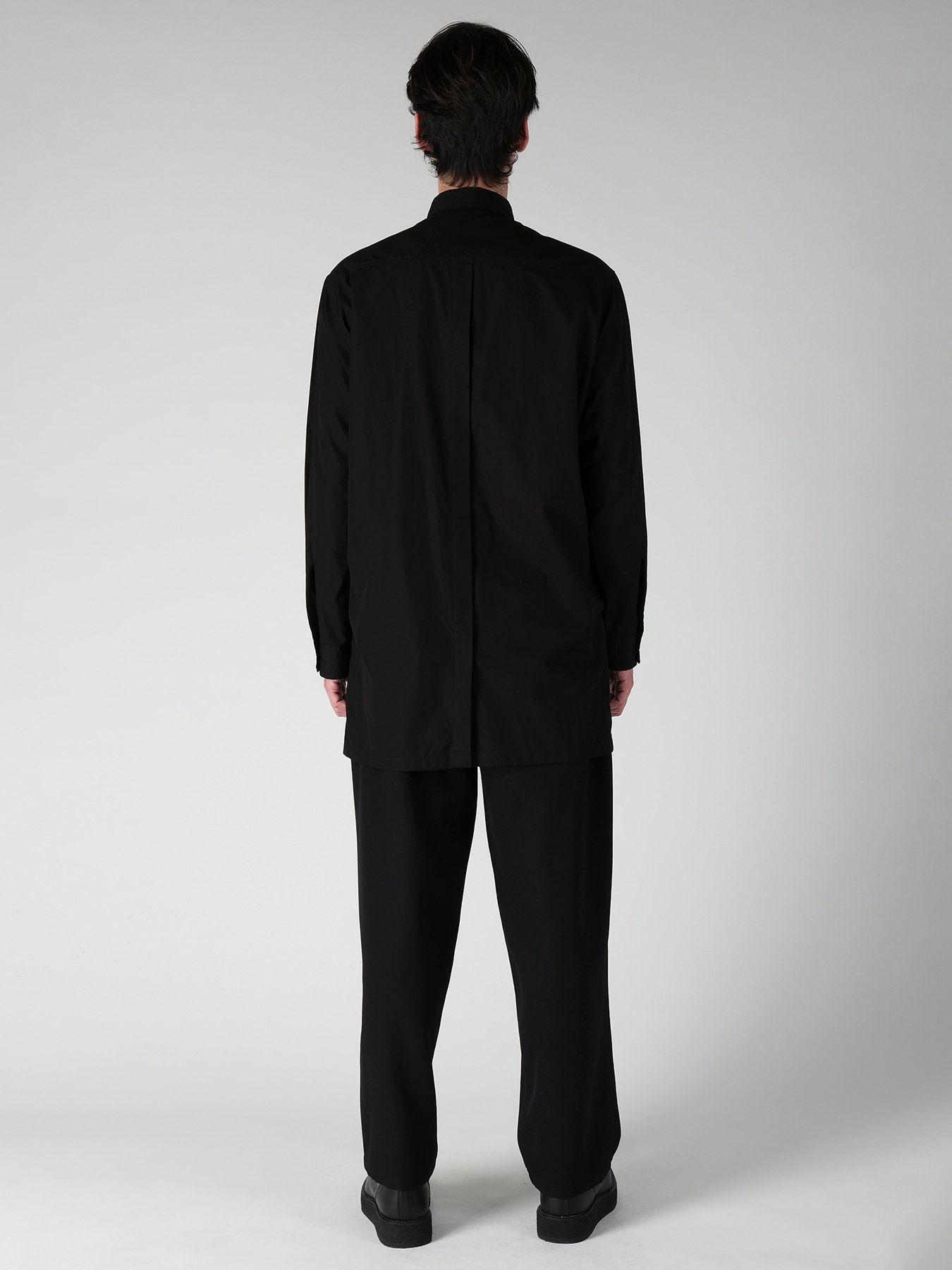 CHAIN STITCH BROAD BACK SIDE OPEN GATHER BLOUSE
