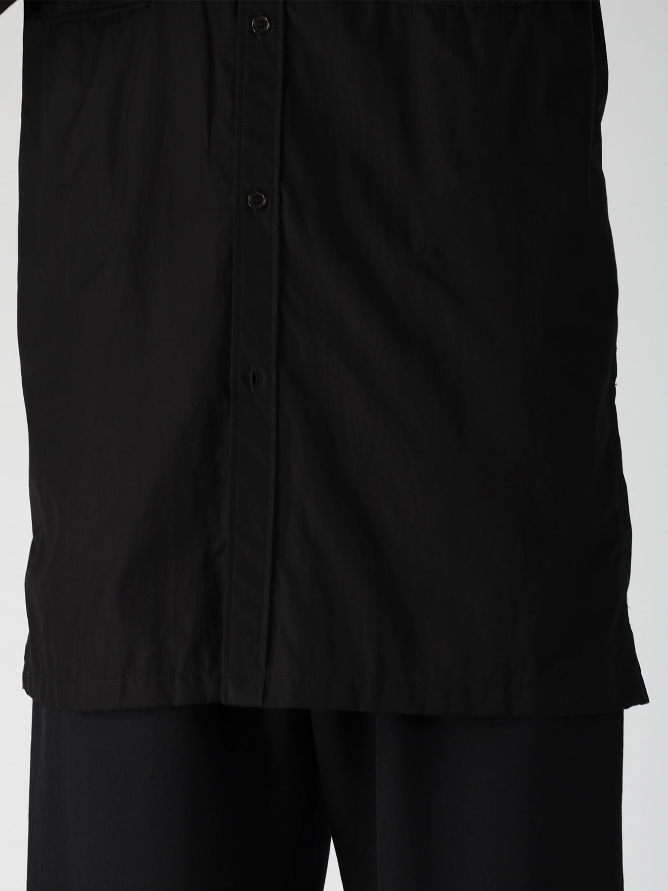 CHAIN STITCH BROAD BACK SIDE OPEN GATHER BLOUSE