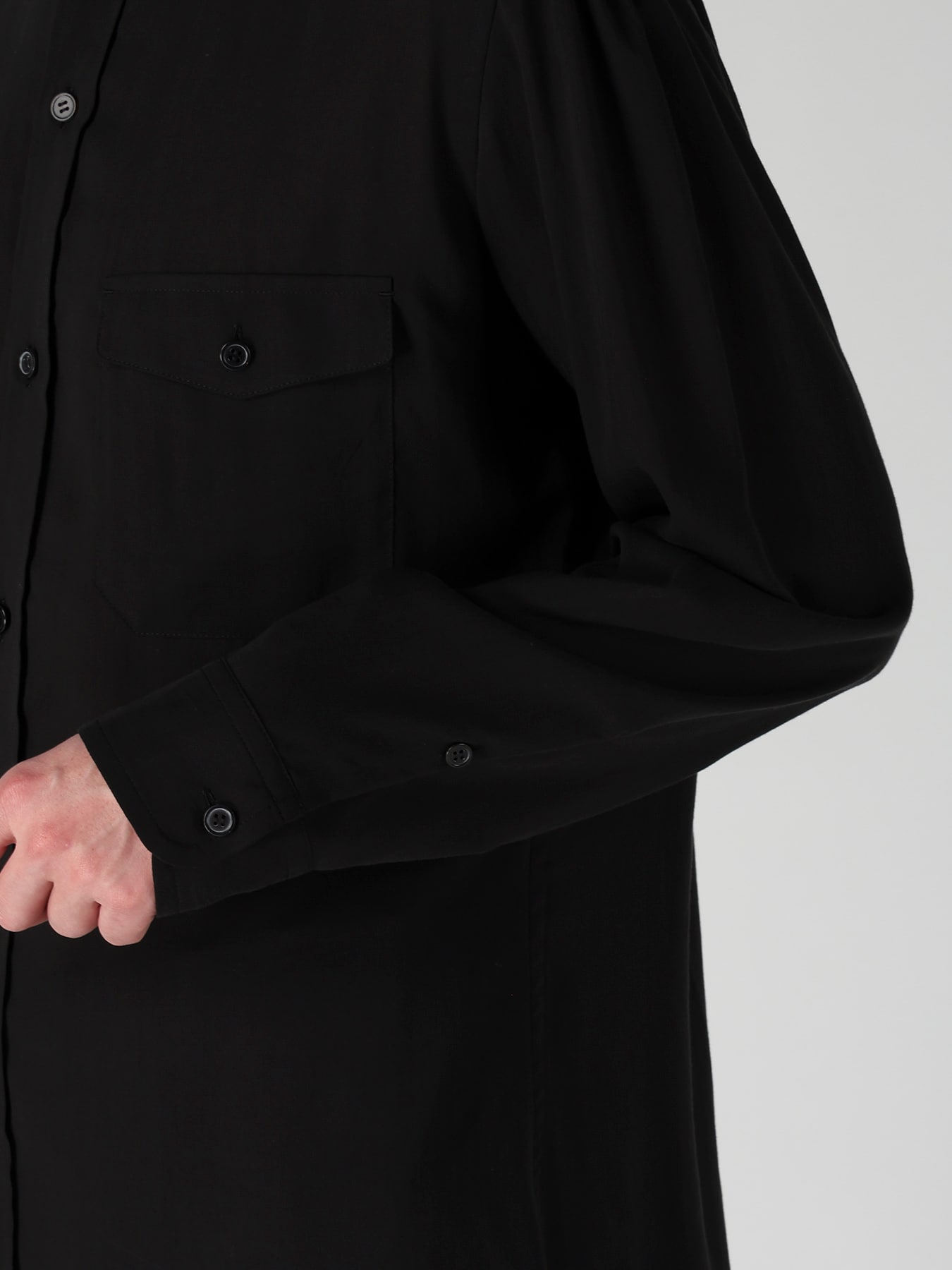 CELLULOSE LAWN TRIPLE COLLAR BLOUSE