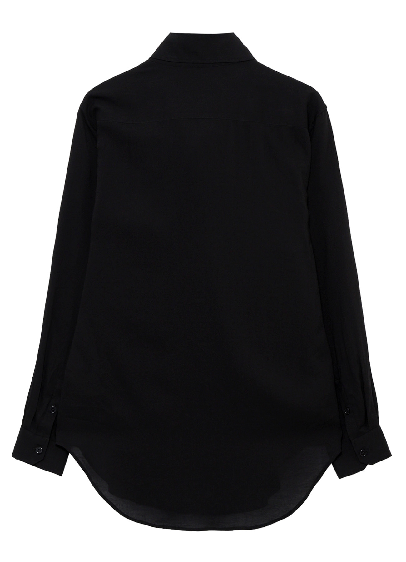CELLULOSE LAWN SCARF COLLAR BLOUS