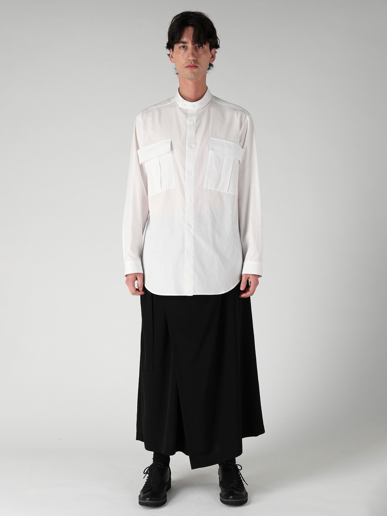 COTTON BROAD POCKET DETAIL BLOUSE