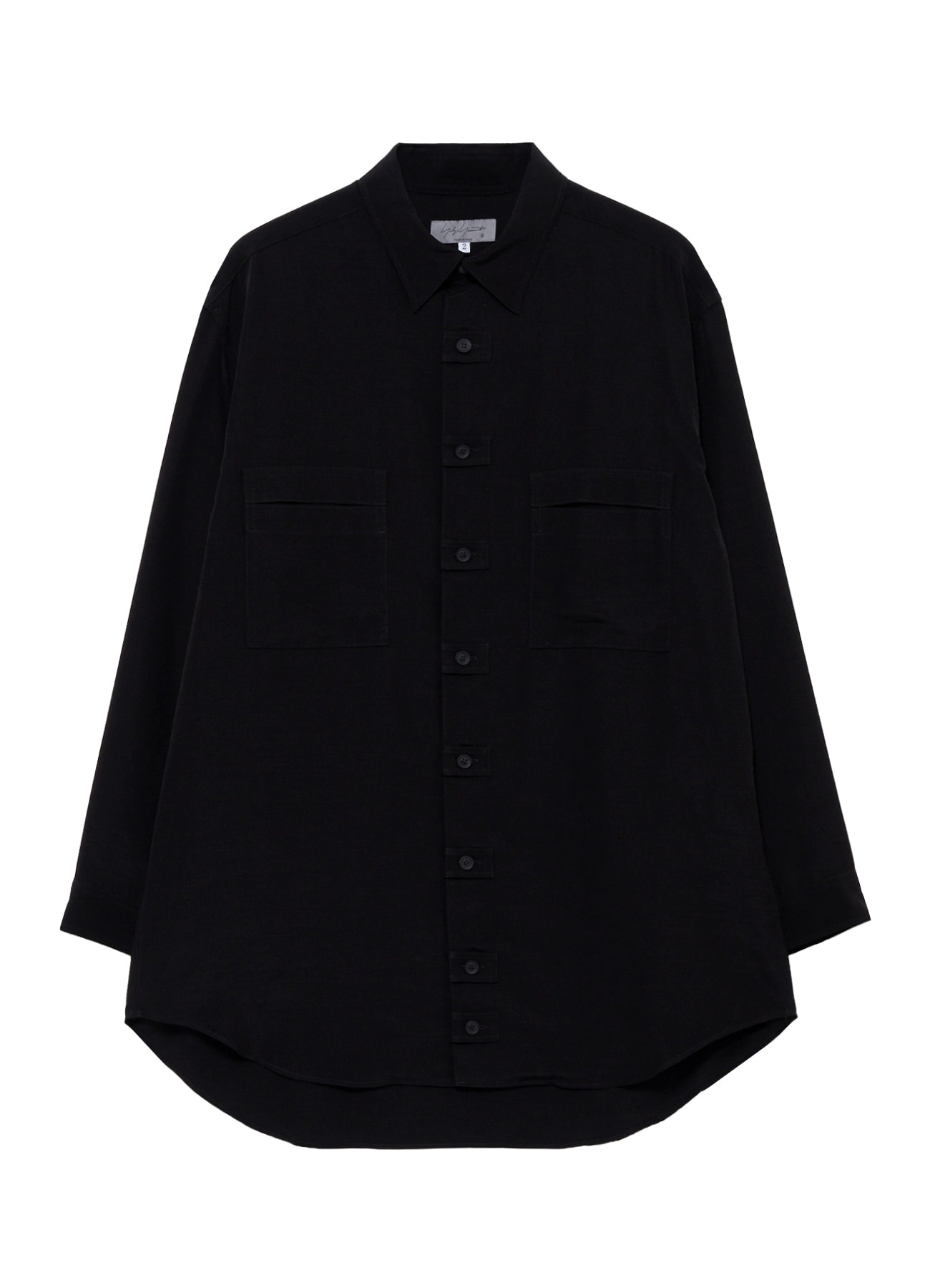 TA SLUB DE CHINE FRONT TAB SHIRT