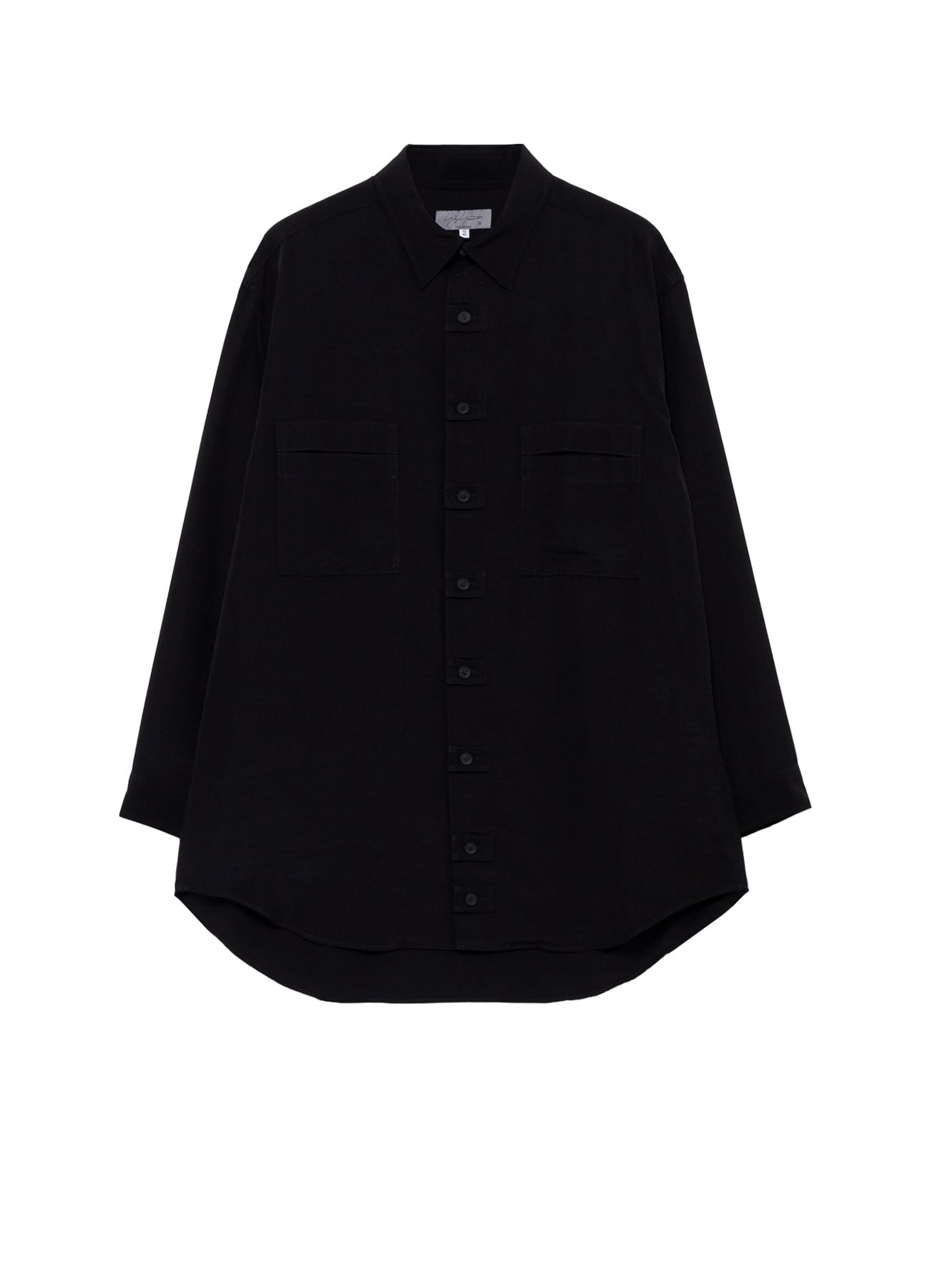 TA SLUB DE CHINE FRONT TAB SHIRT
