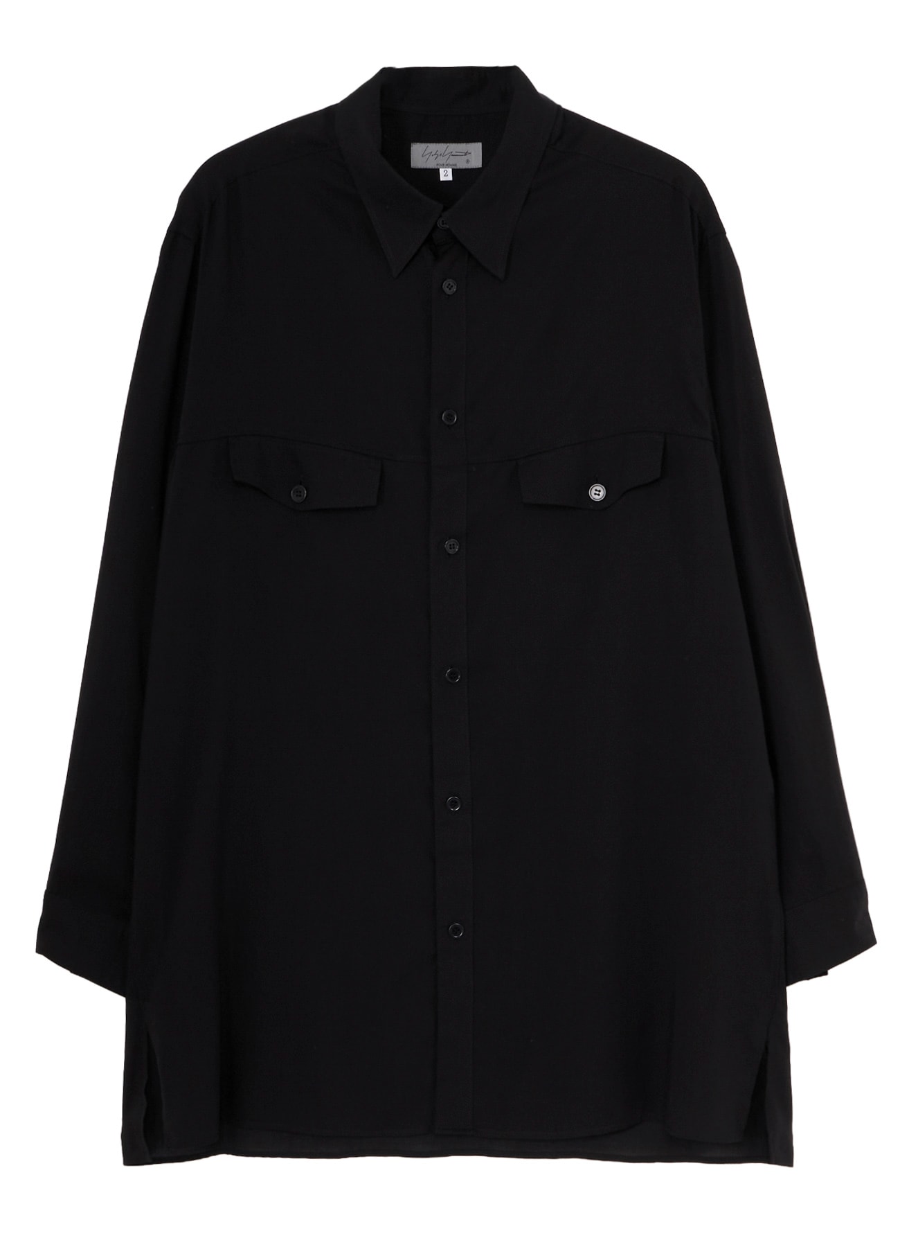 CELLULOSE LAWN CHEST PANEL POCKET BLOUSE
