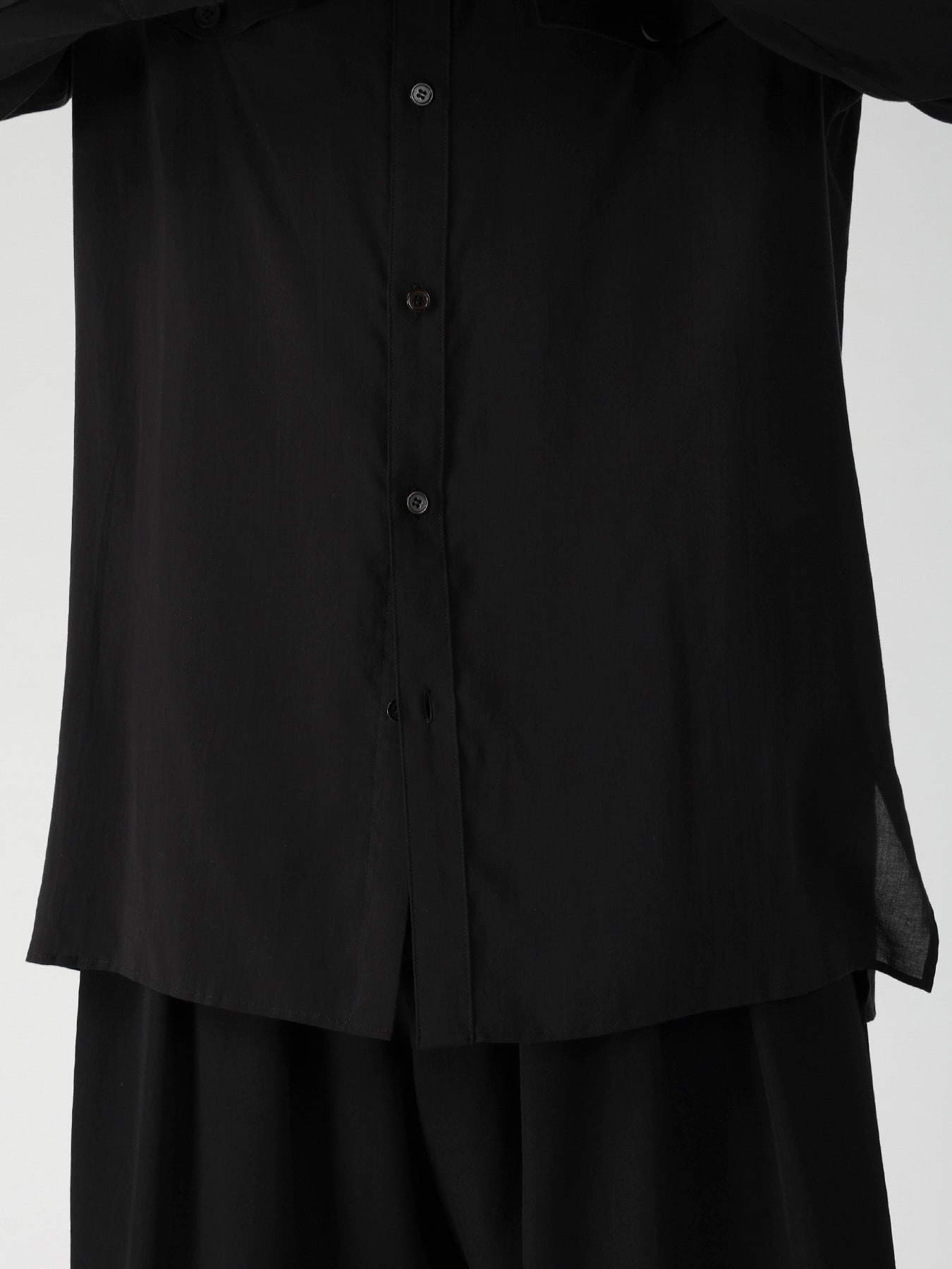 CELLULOSE LAWN CHEST PANEL POCKET BLOUSE