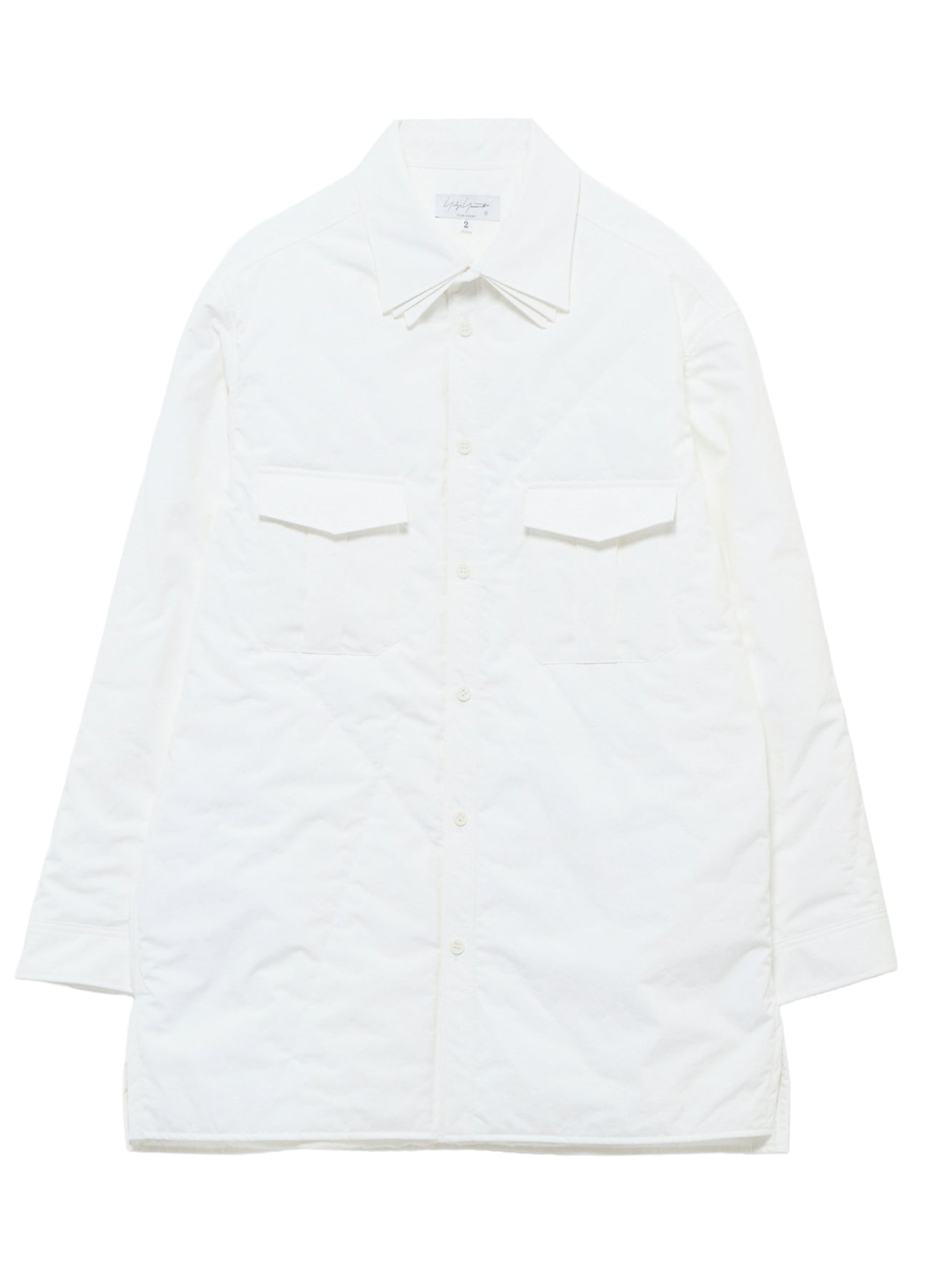 3LAYER PIECE DYED PADDED TRIPLE COLLAR BLOUSE