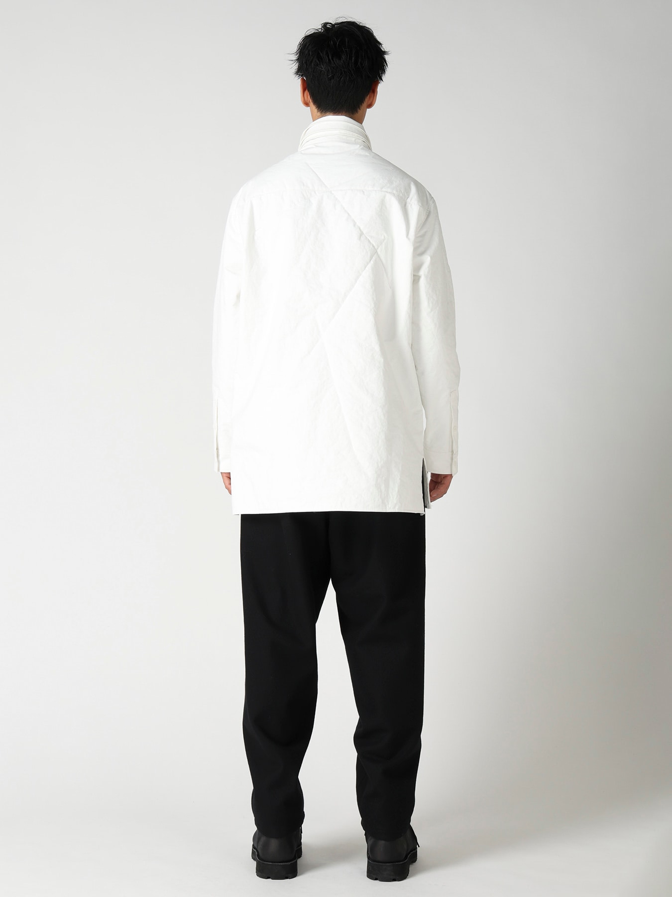 3LAYER PIECE DYED PADDED TRIPLE COLLAR BLOUSE