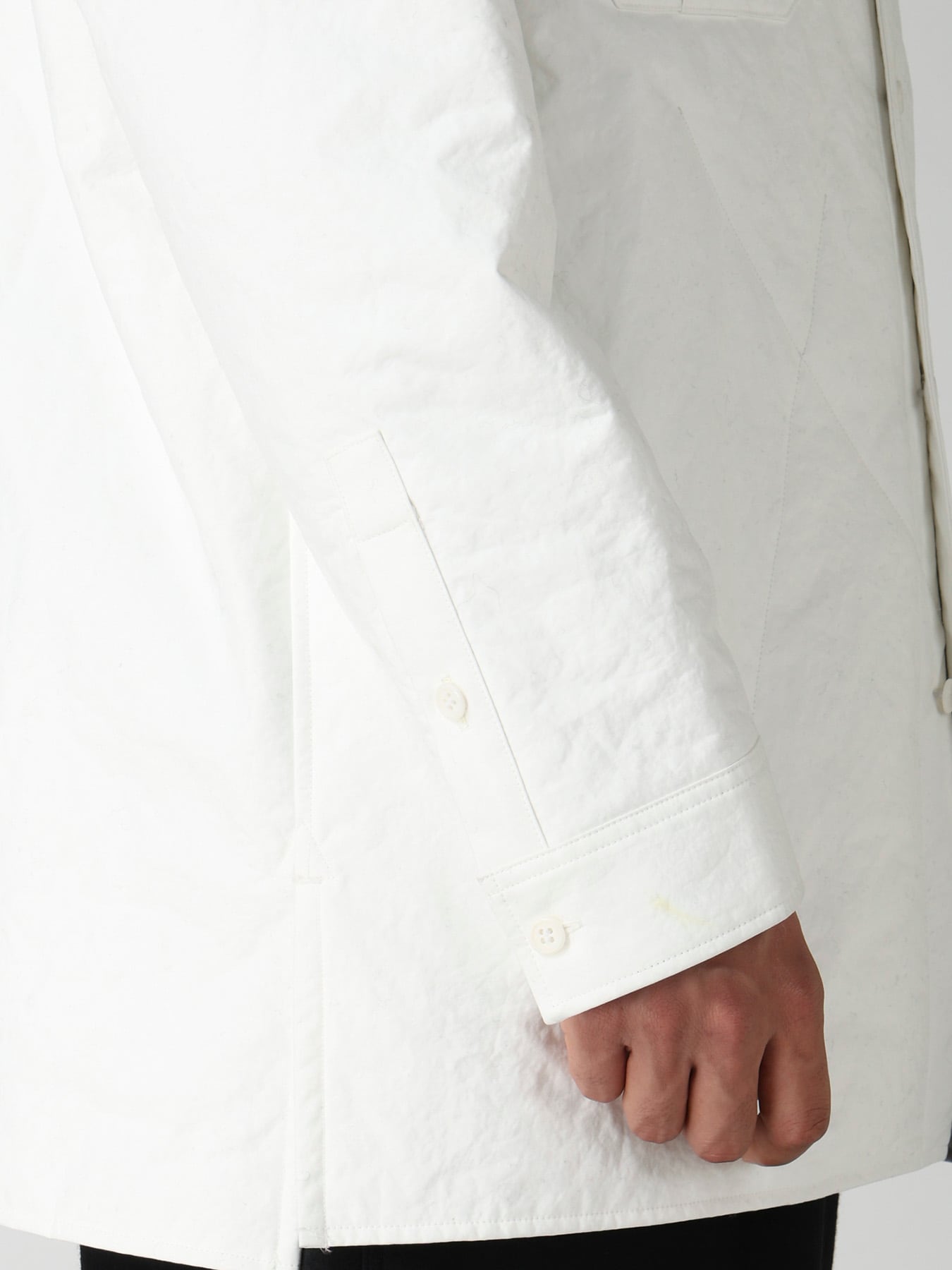 3LAYER PIECE DYED PADDED TRIPLE COLLAR BLOUSE