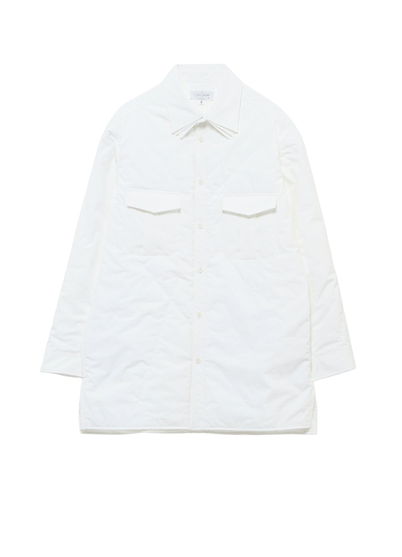 Y's YOHJI YAMAMOTO 長袖シャツ ホワイト サイズ2 SHIRTS(シャツ)｜YOHJI YAMAMOTOのメンズファッション｜【公式通販