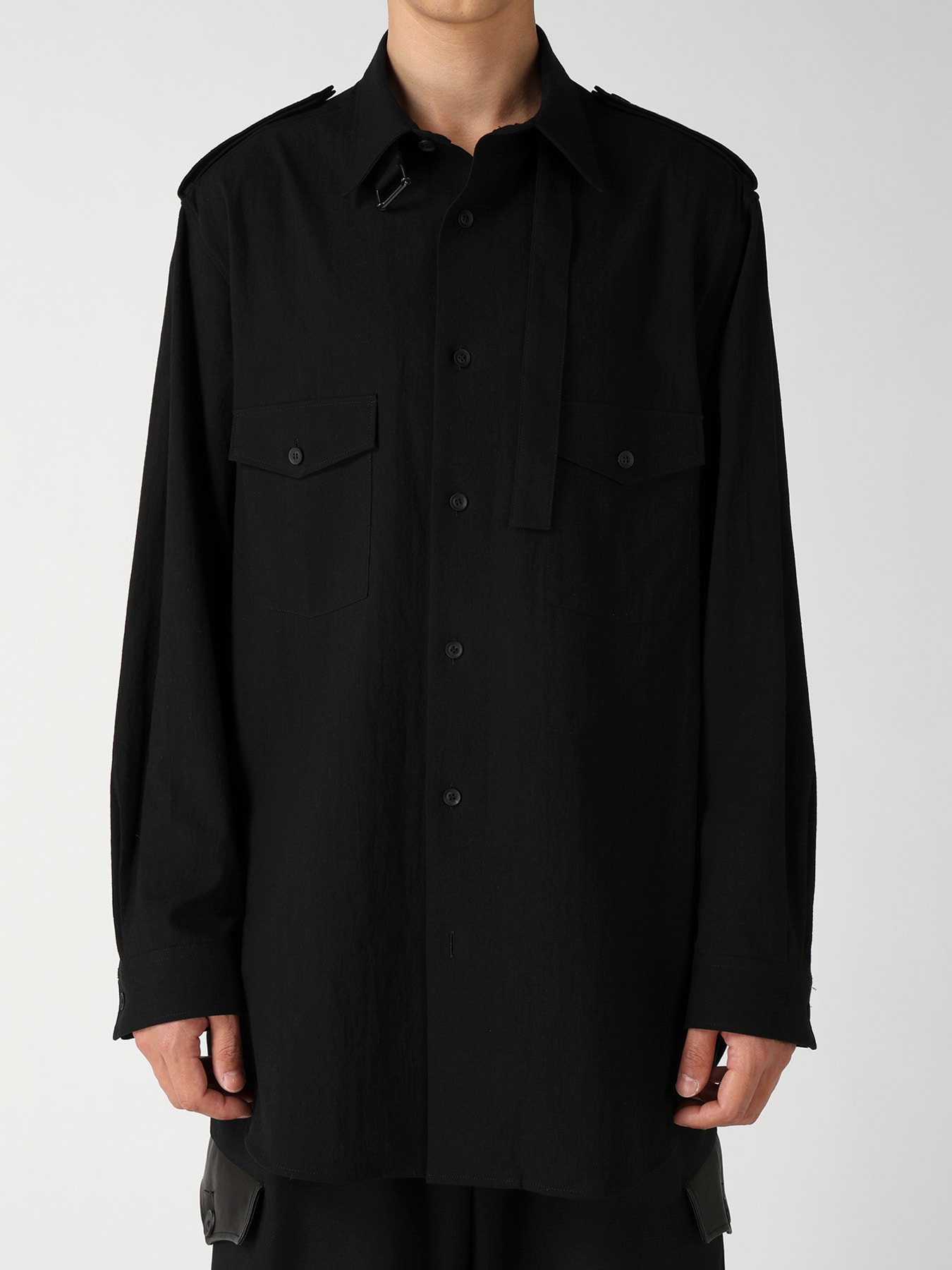 ORGANIC CALICO COLLAR TAB BLOUSE