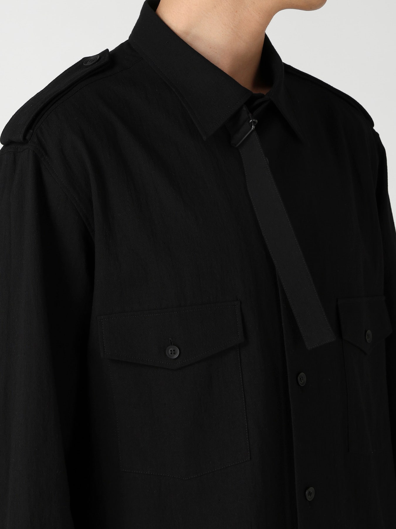 ORGANIC CALICO COLLAR TAB BLOUSE
