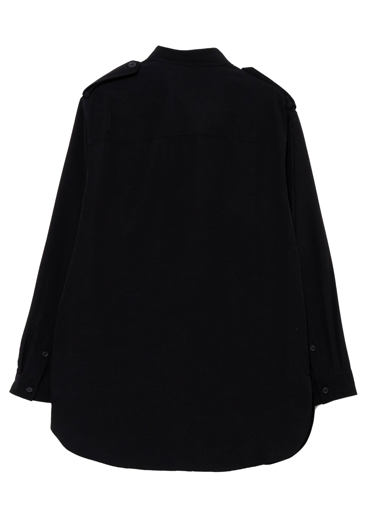 TA SLUB DE CHINE COLLAR TAB BLOUSE