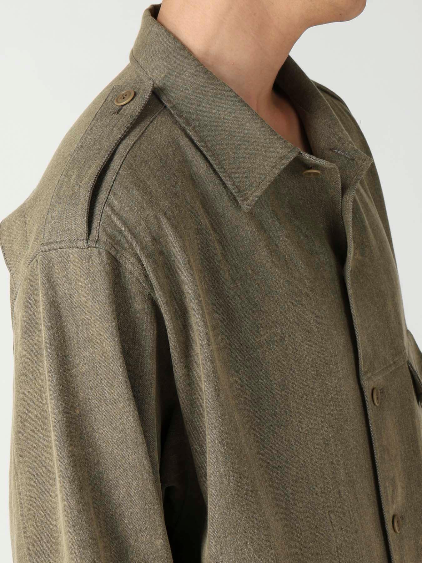 8OZ CHEMICAL BREACH SHOULDER EPAULET WORK BLOUSE