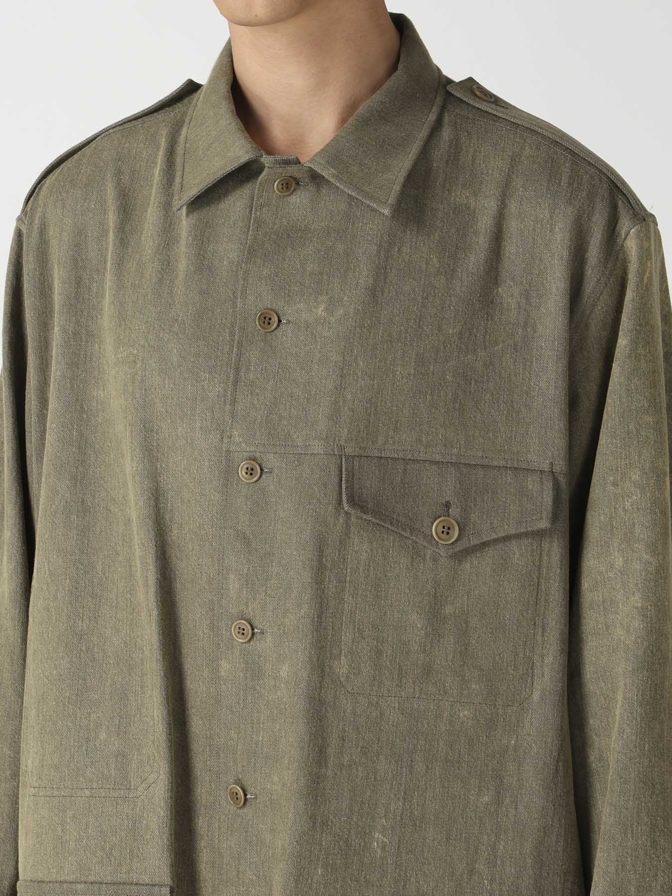 8OZ CHEMICAL BREACH SHOULDER EPAULET WORK BLOUSE