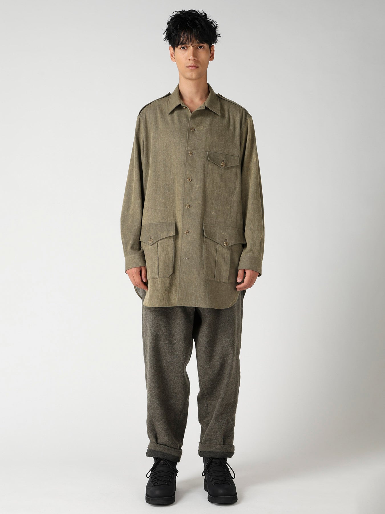 8OZ CHEMICAL BREACH SHOULDER EPAULET WORK BLOUSE