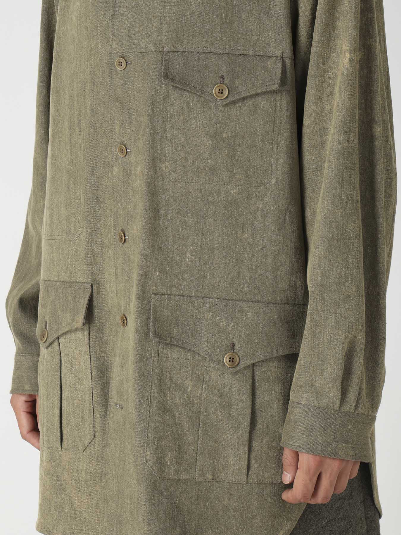 8OZ CHEMICAL BREACH SHOULDER EPAULET WORK BLOUSE